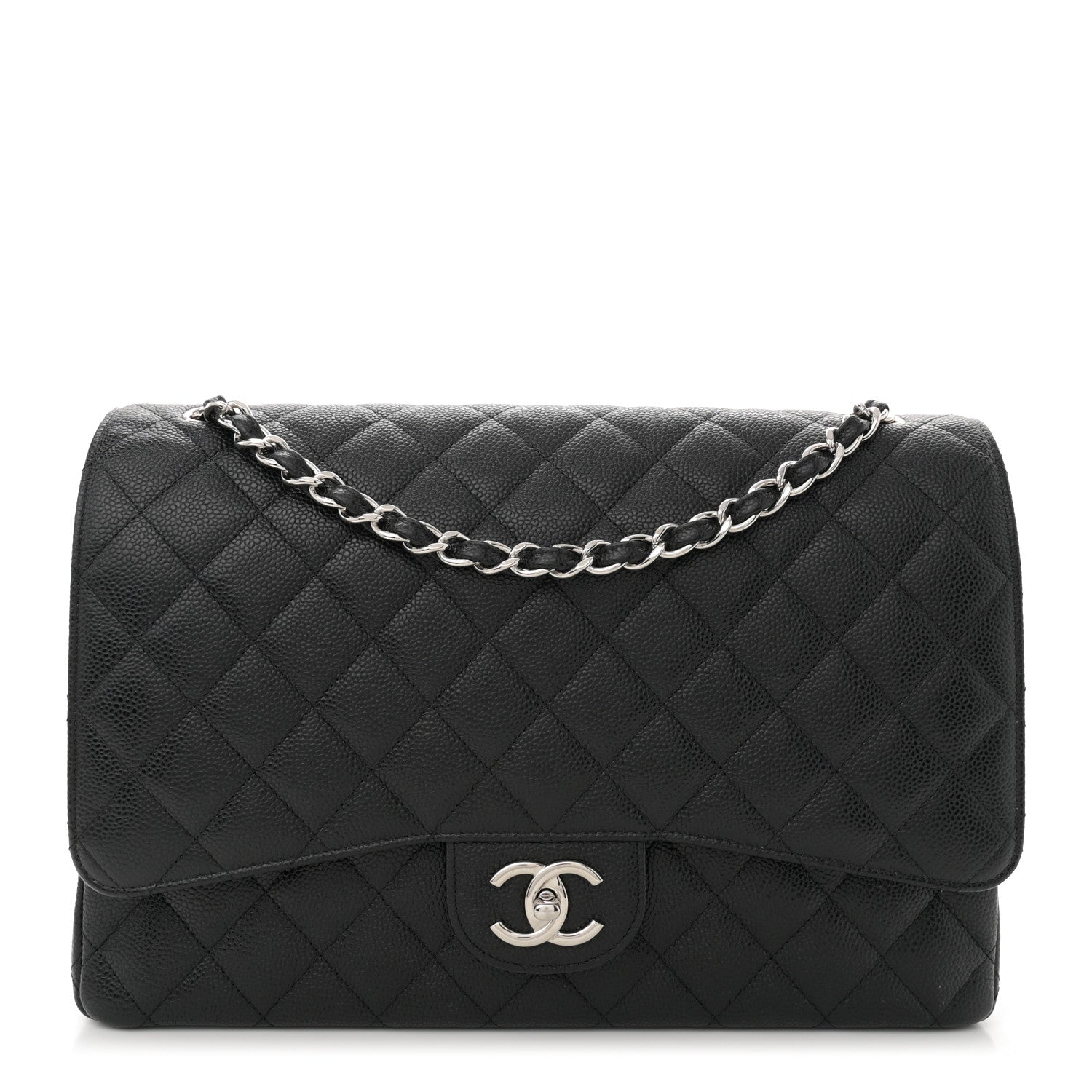 Chanel Caviar Quilted Maxi Double Flap Black 1 of 11
