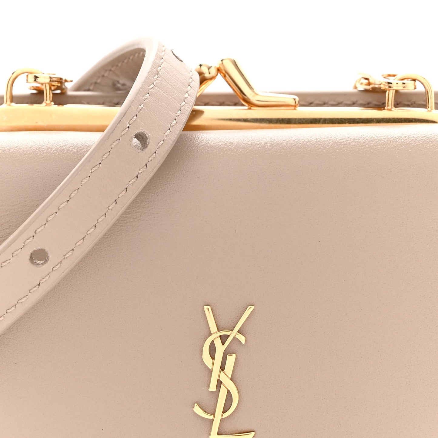 Smooth Calfskin Monogram Rider Belt Bag Taupe