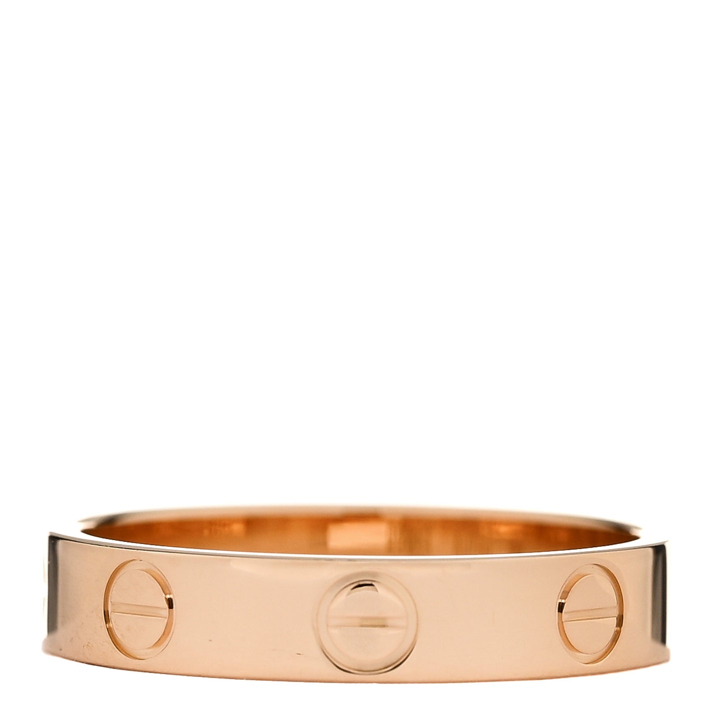 18K Pink Gold 3.5mm LOVE Wedding Band Ring 51 5.75