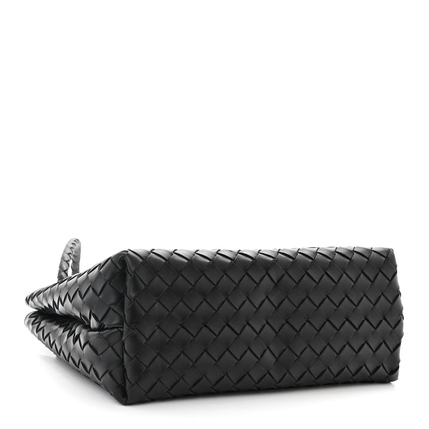 Nappa Intrecciato Medium Andiamo Shoulder Bag Black