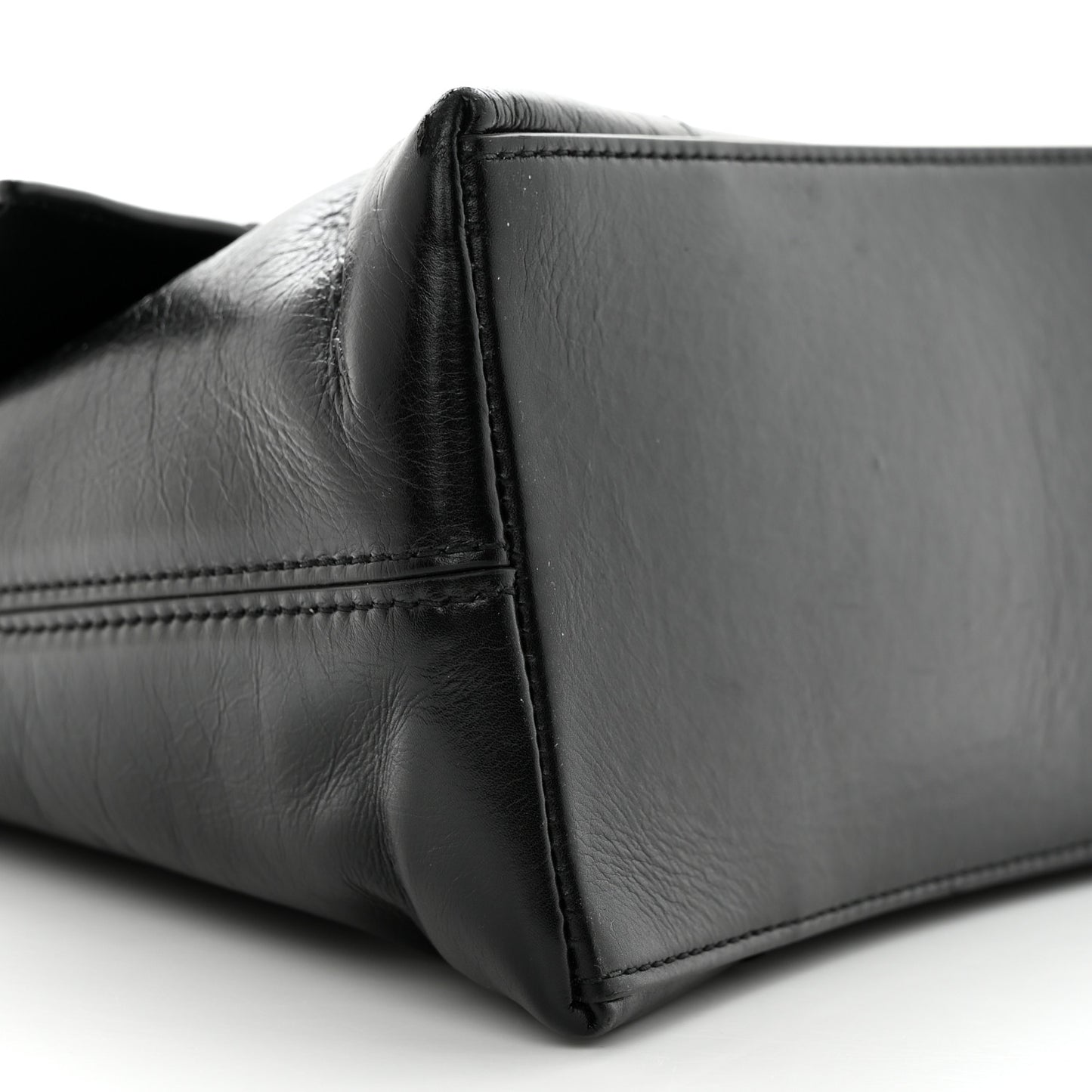 Paper Calfskin S Downtown Chain Shoulder Bag Black