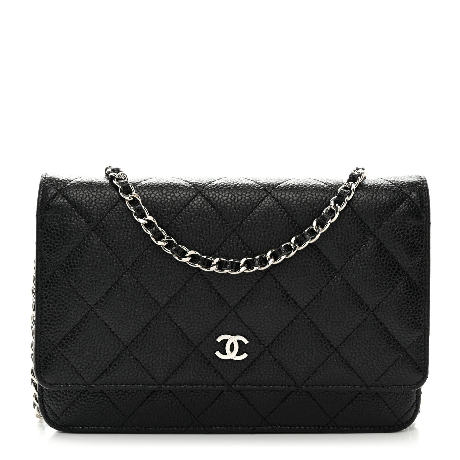 Chanel Caviar Quilted Wallet on Chain WOC Black 1 of 13