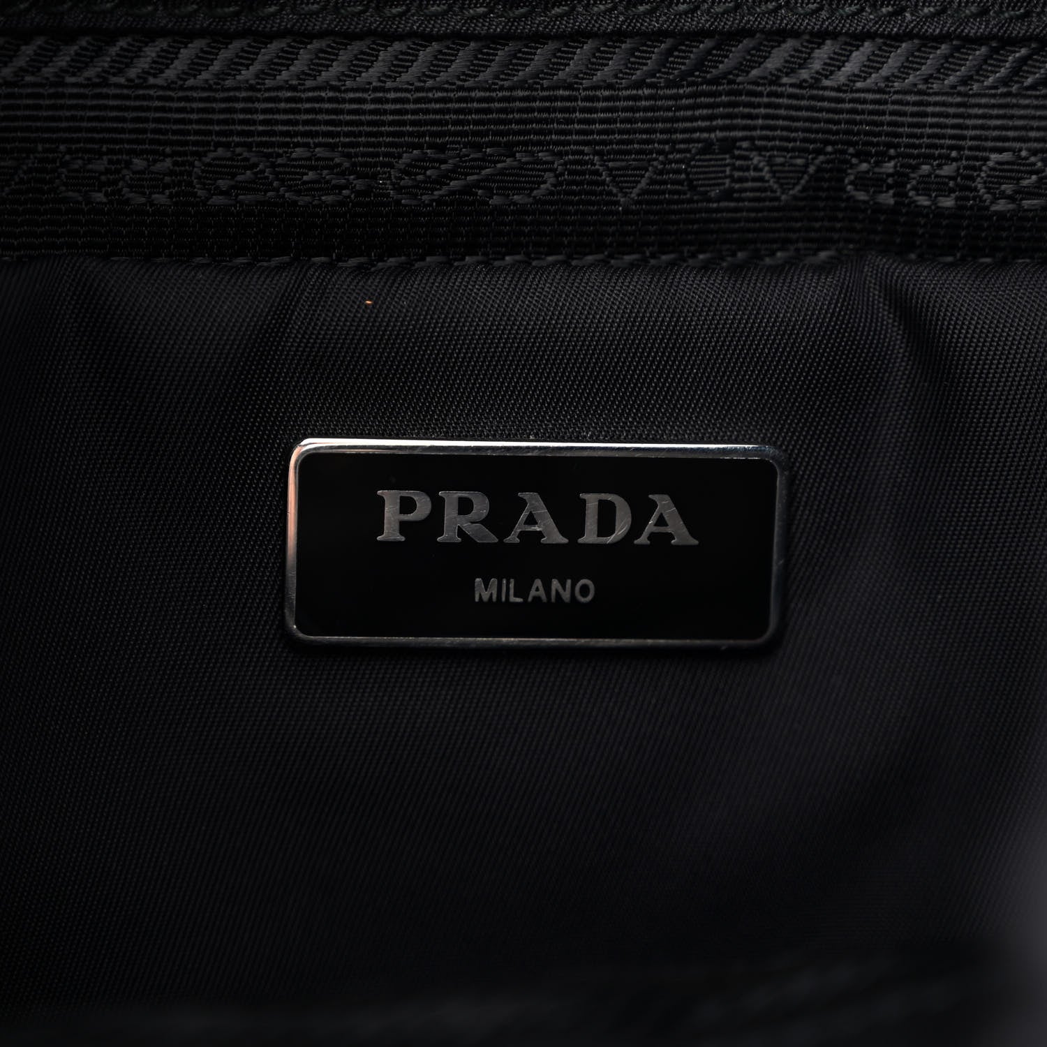 Prada Tessuto Nylon Quilted Double Buckle Backpack Black 10 of 11