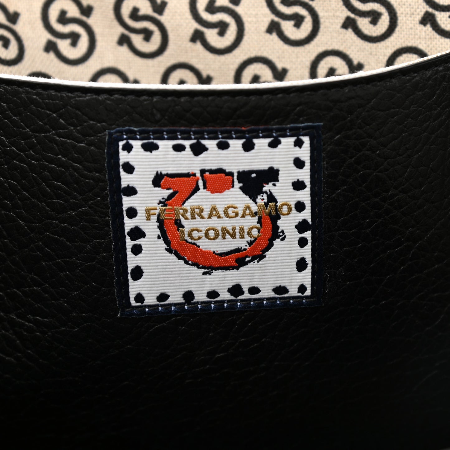 Raffia Project Safari Iconic Tote Black Natural