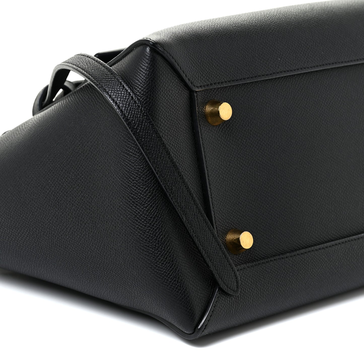 Grained Calfskin Mini Belt Bag Black