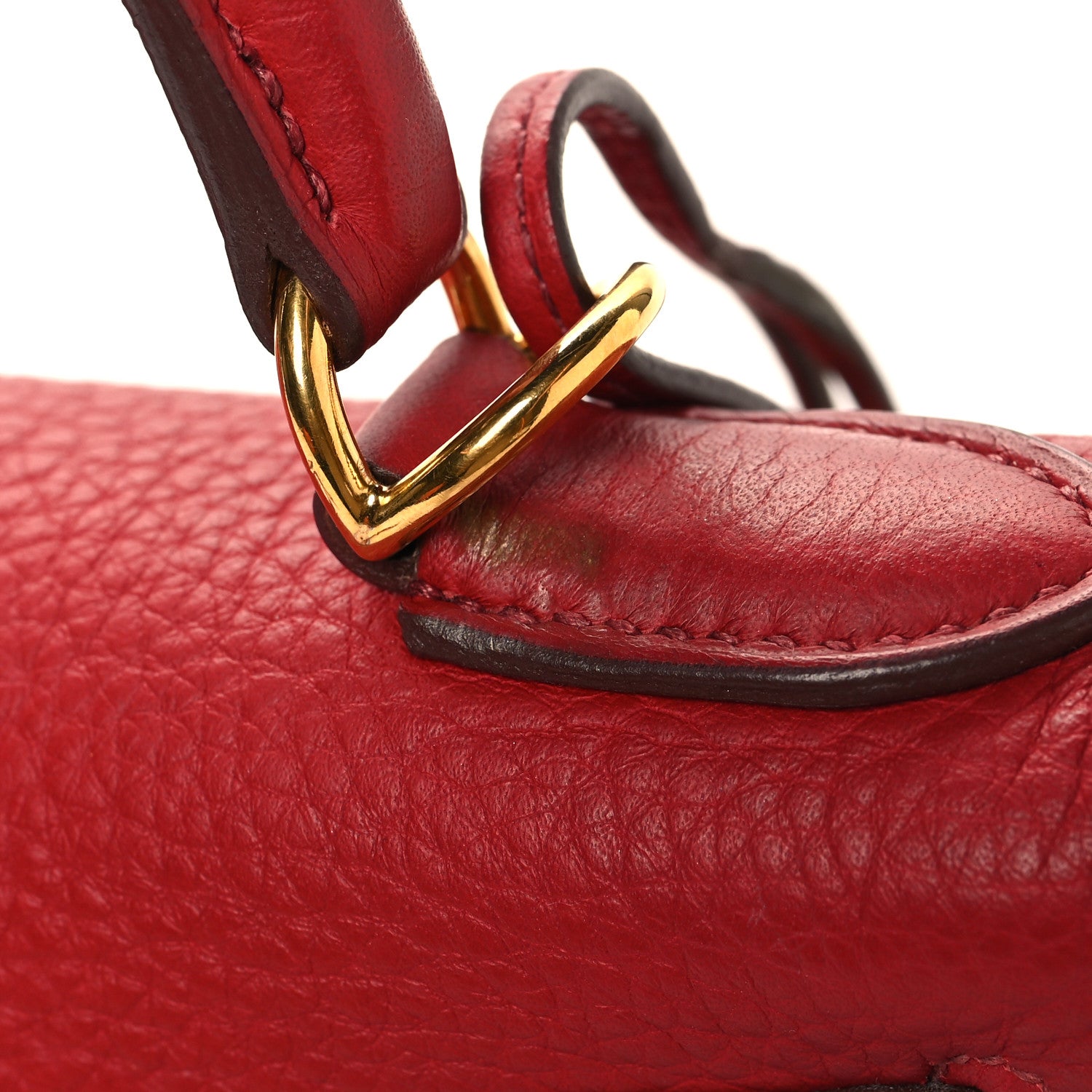 Hermes Taurillon Clemence Kelly Retourne 28 Rouge Vif 15 of 15