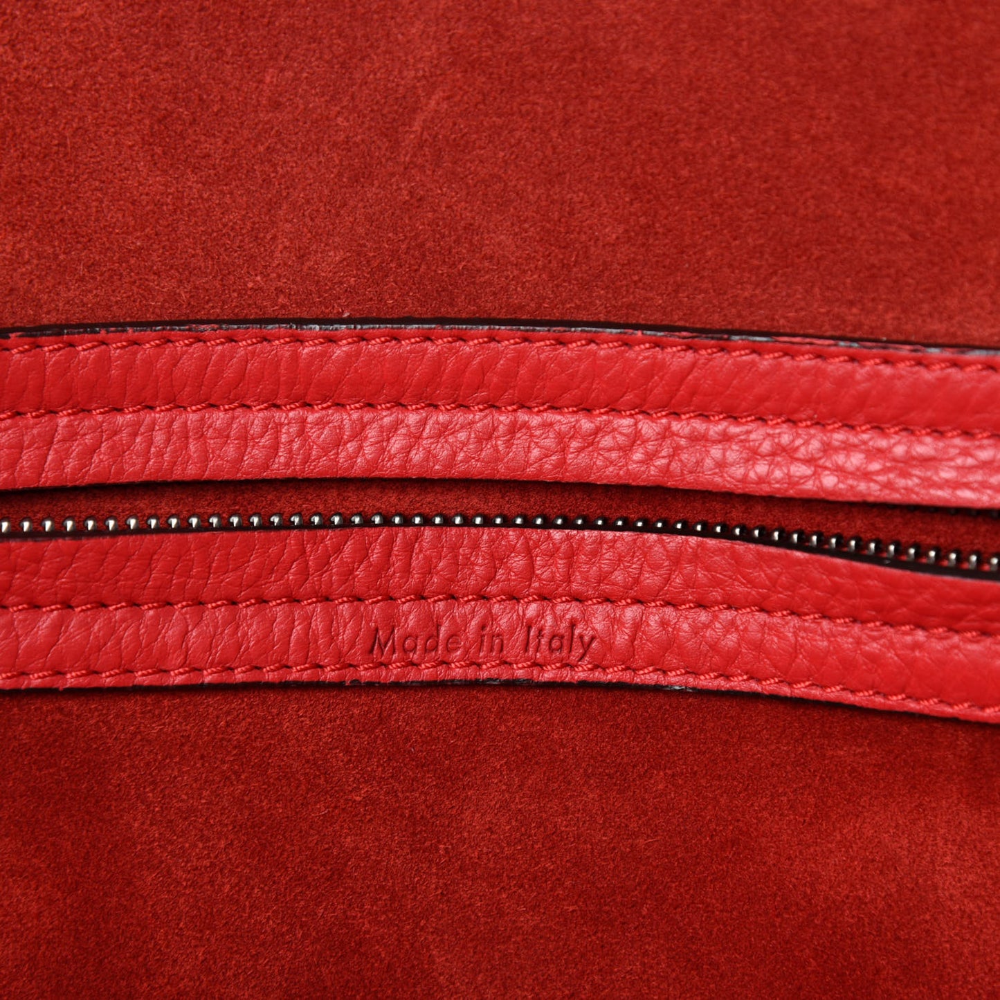 Supple Calfskin Medium Phantom Luggage Vermillion