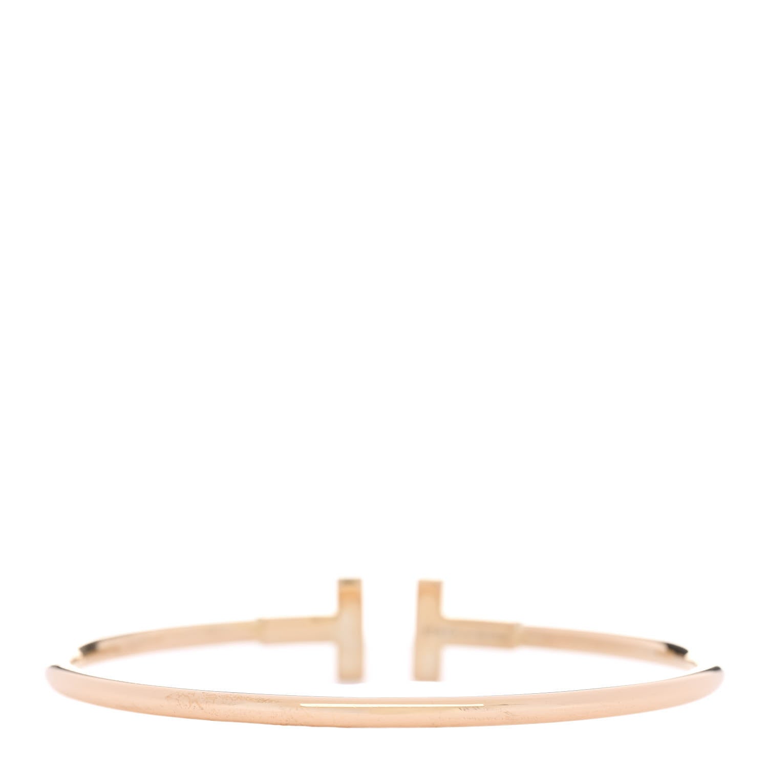Tiffany 18K Rose Gold T Wire Bracelet 3 of 5