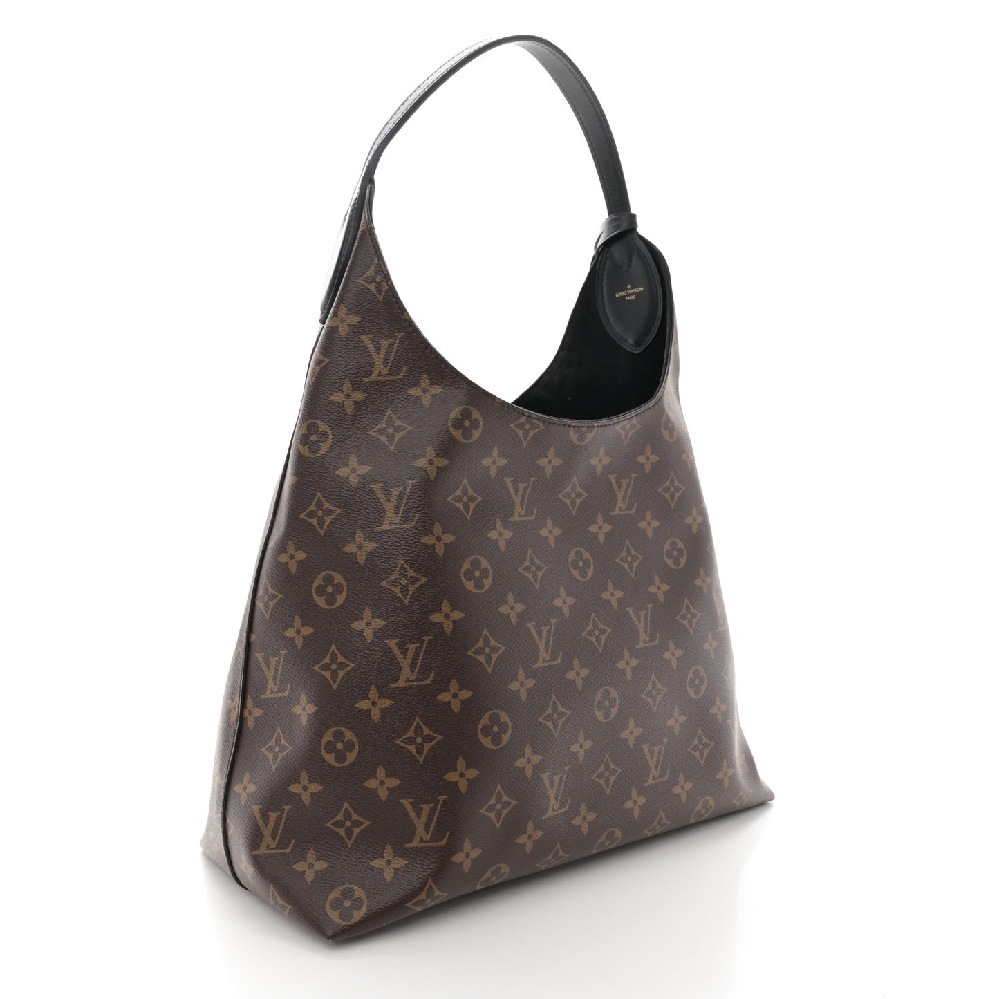 Monogram Flower Hobo Black