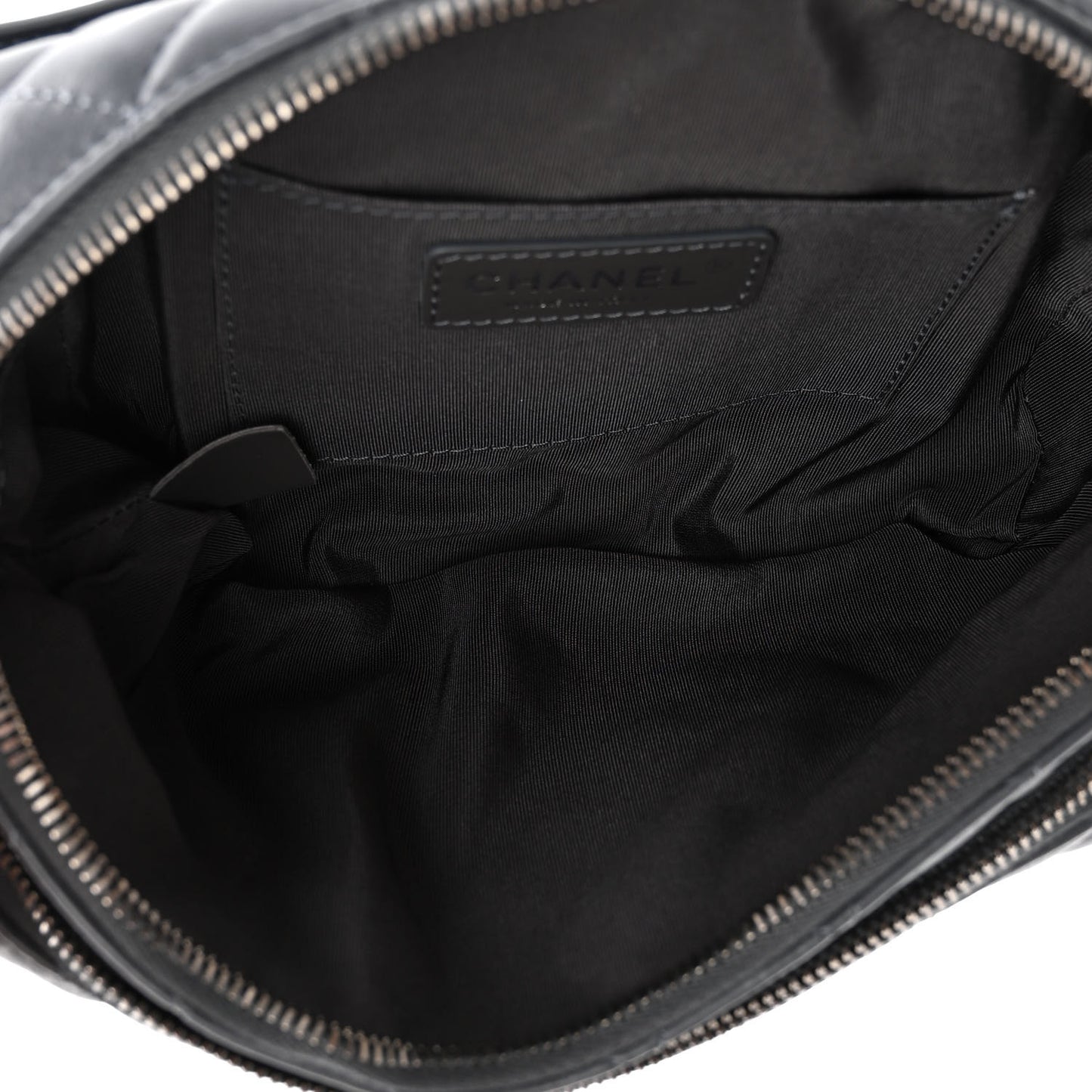 Calfskin Quilted Waist Bag Blue