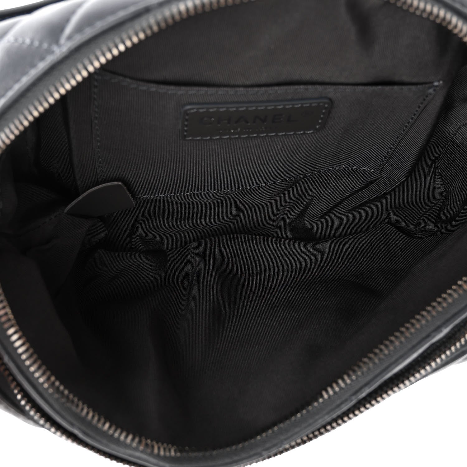 Chanel Calfskin Quilted Waist Bag Blue 5 of 10