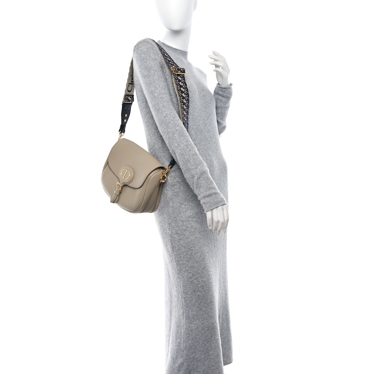 Christian Dior Grained Calfskin Large Bobby Flap Beige 2 of 9
