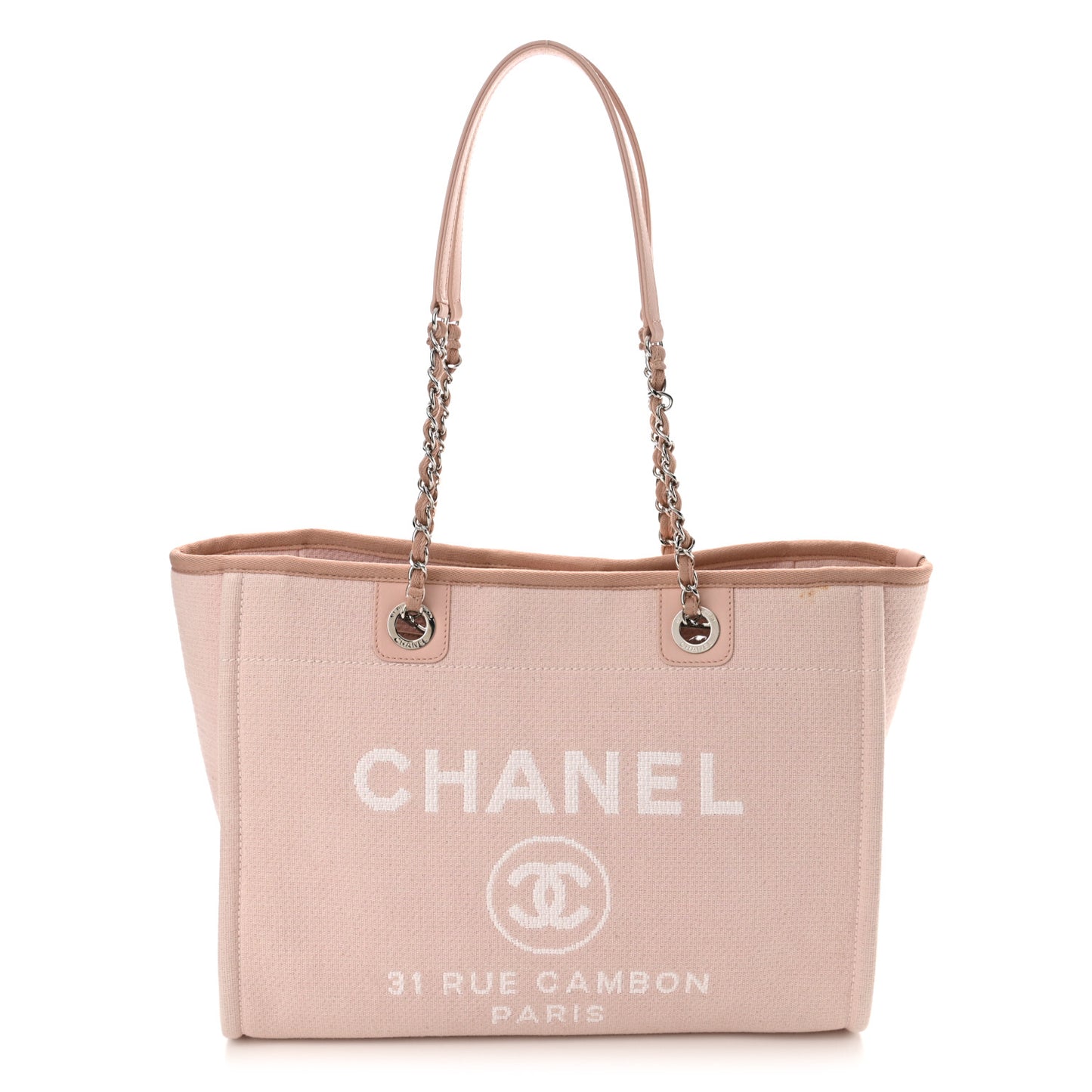 Canvas Small Deauville Tote Rose Pink