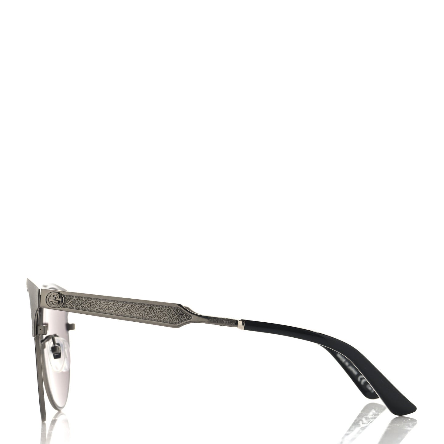 Metal Round GG0075SK Sunglasses Silver