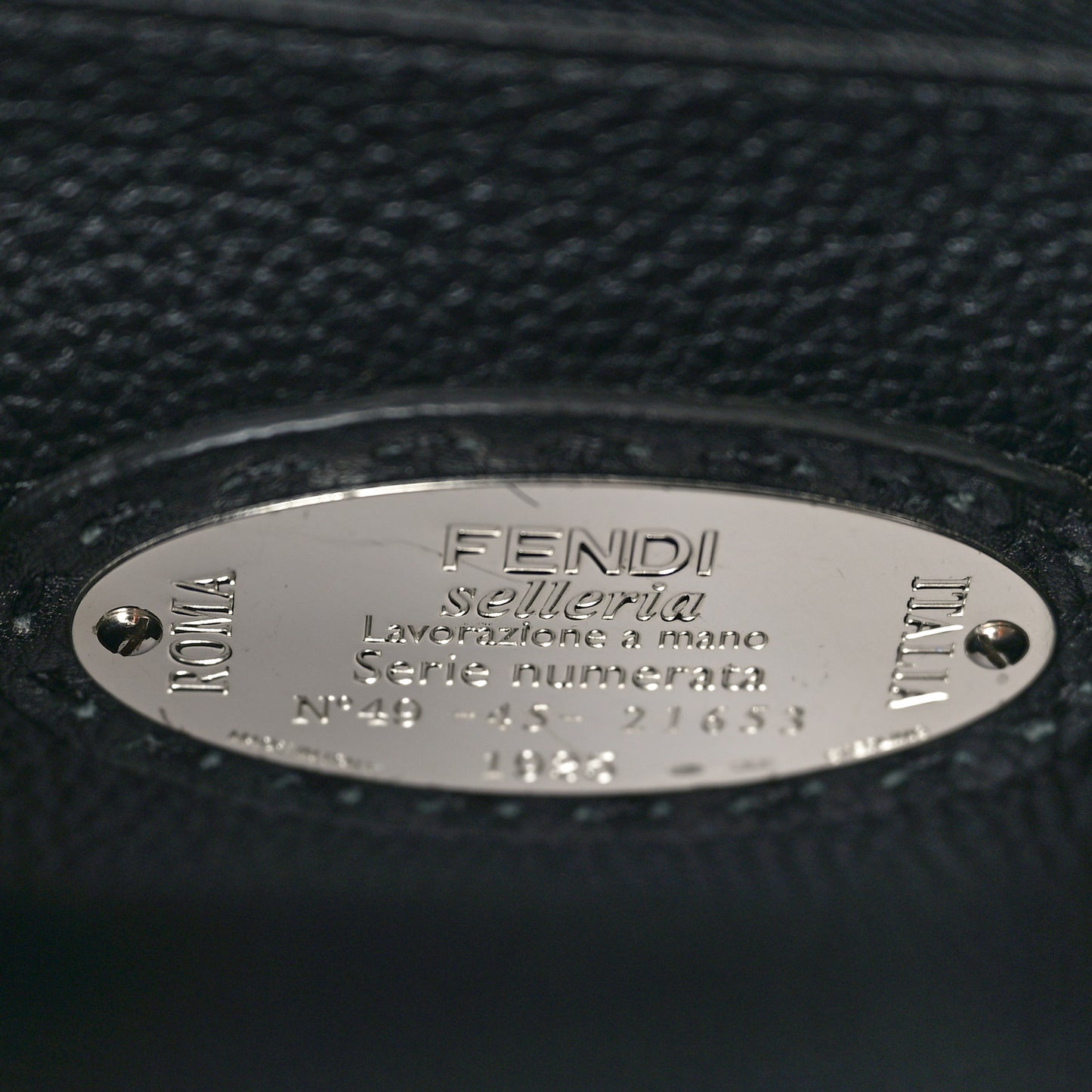 Cuoio Romano Selleria Bi-Color Large Mens Peekaboo Iconic Essential Satchel Lavagna Black