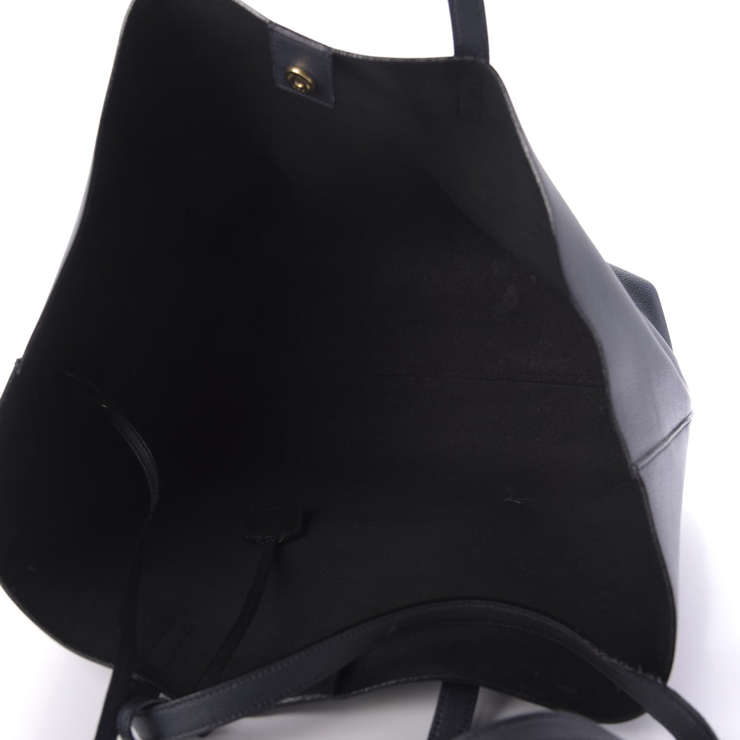 Calfskin Large Shopping Tote Black