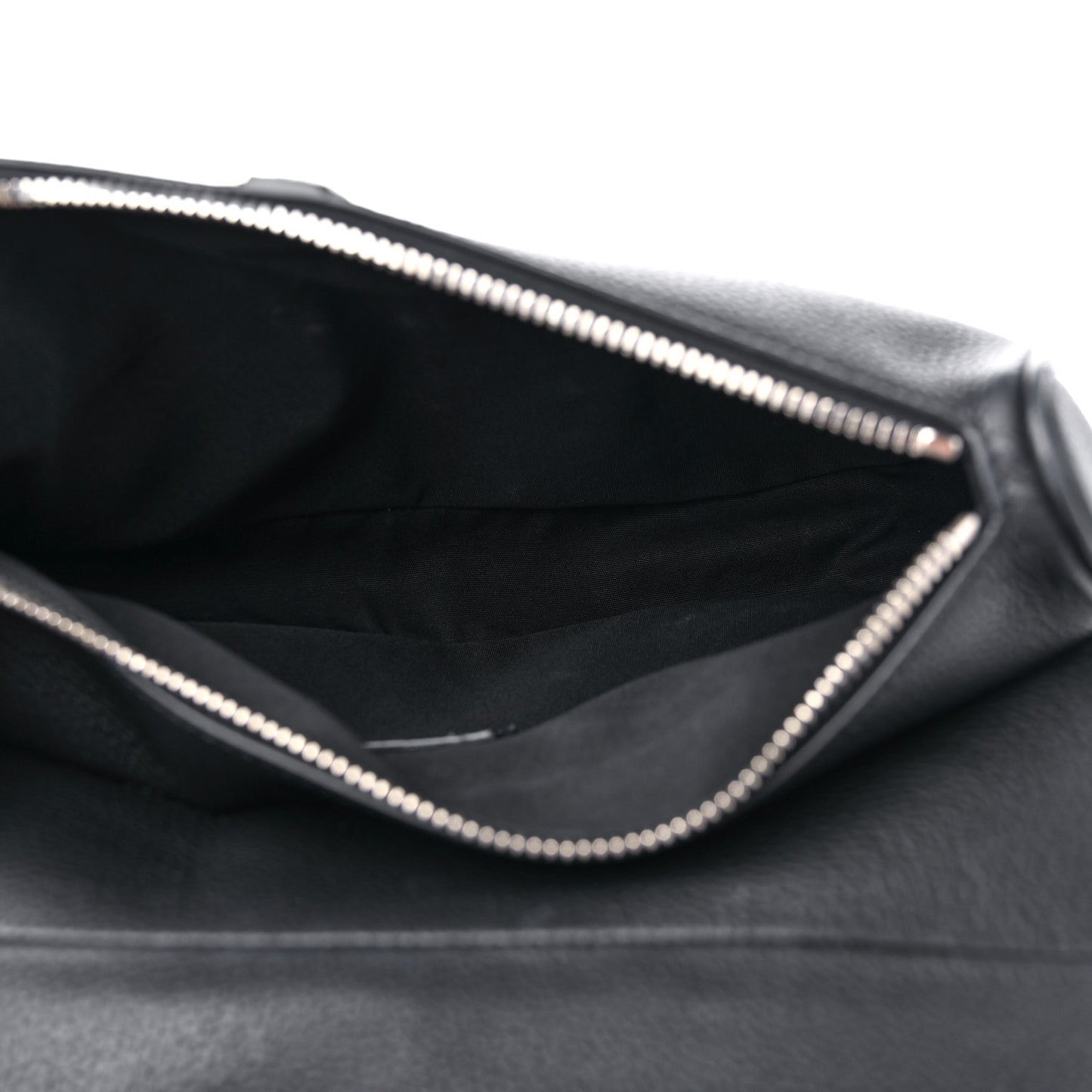 Calfskin Mens Saddle Bag Black
