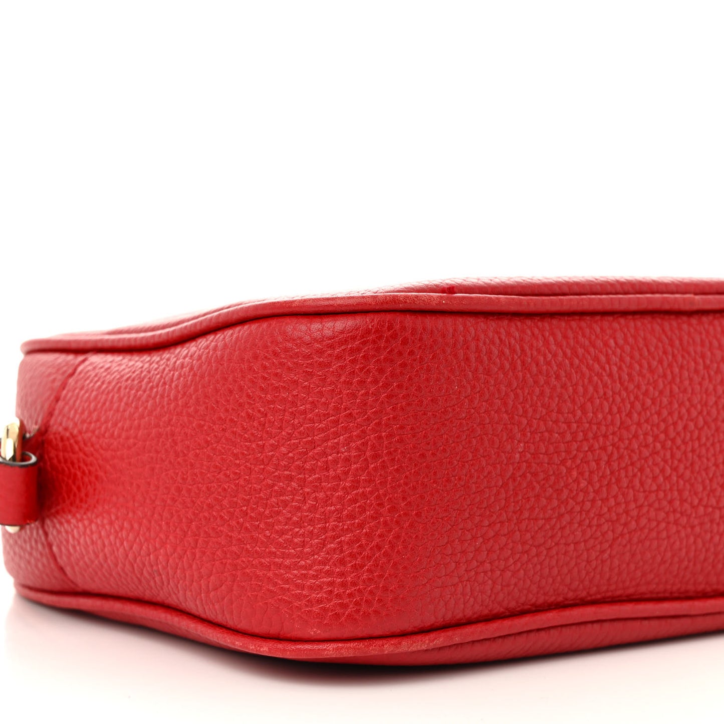 Pebbled Calfskin Small Soho Disco Bag Tabasco Red