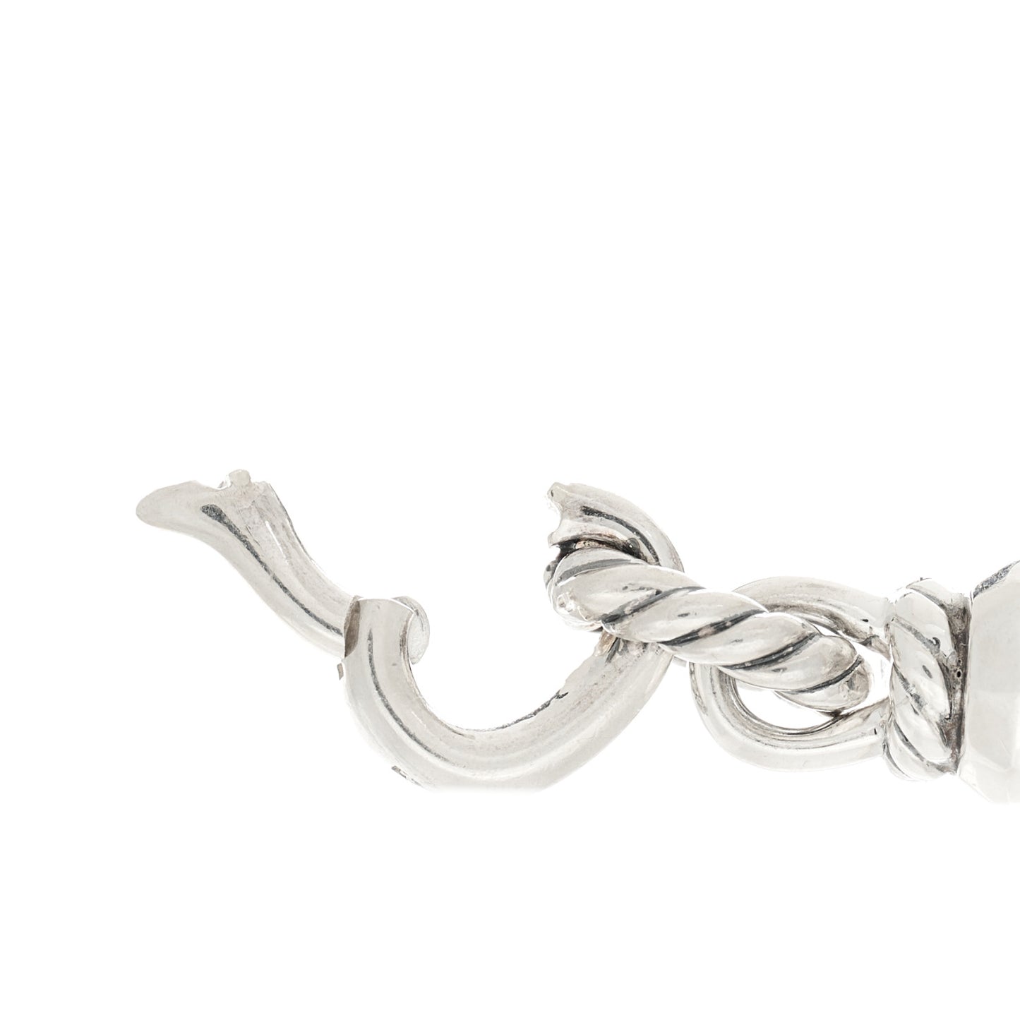 Sterling Silver Diamond Lexington Barrel Pendant