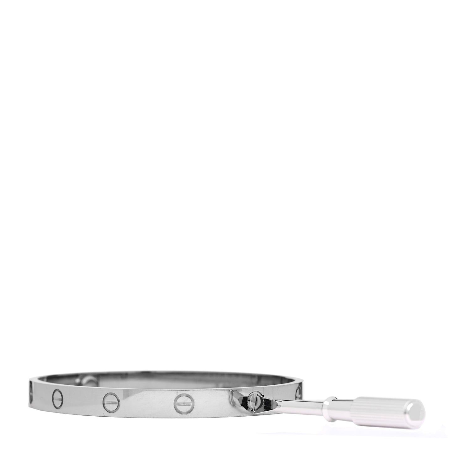 18K White Gold LOVE Bracelet 19