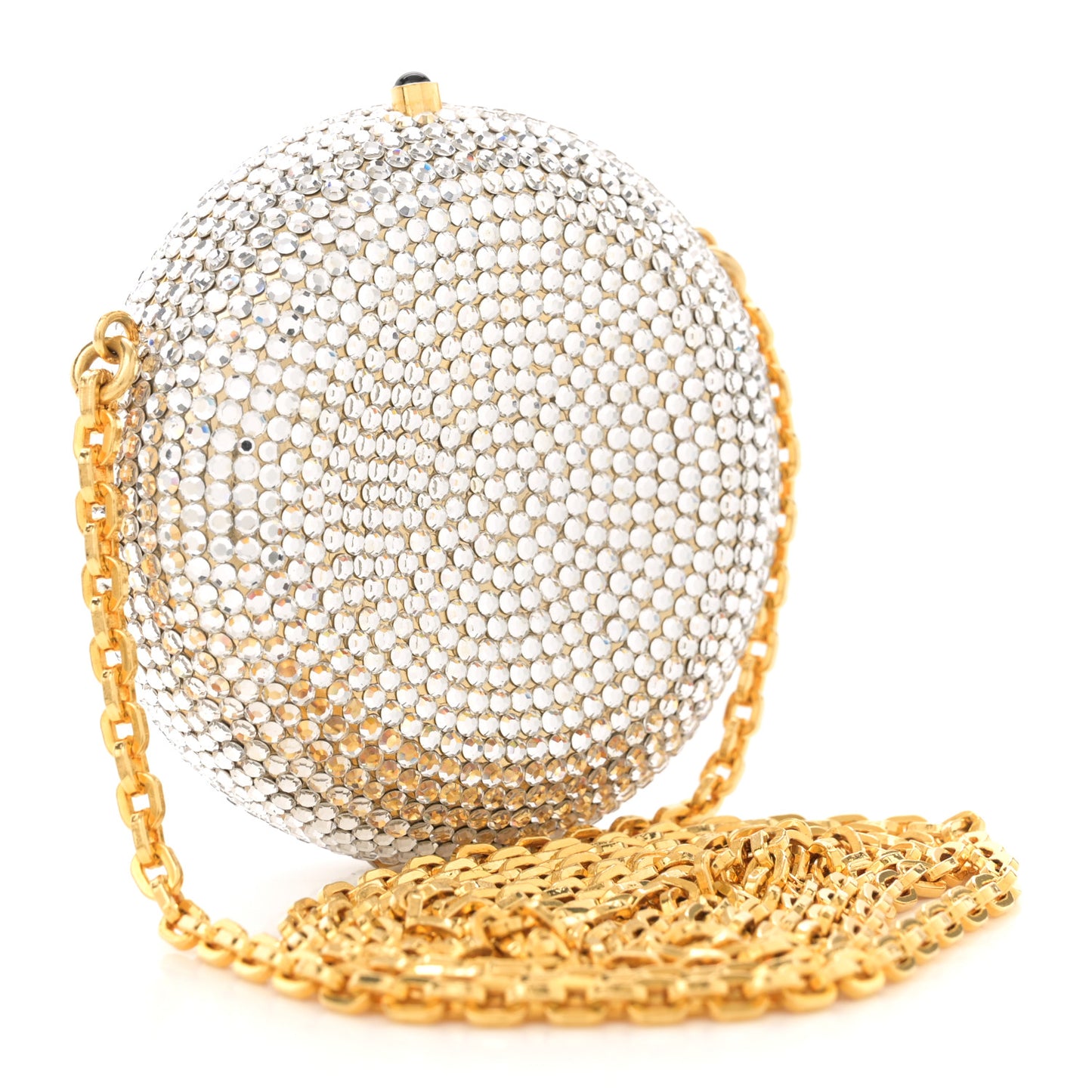 Swarovski Crystal Clutch Silver Black