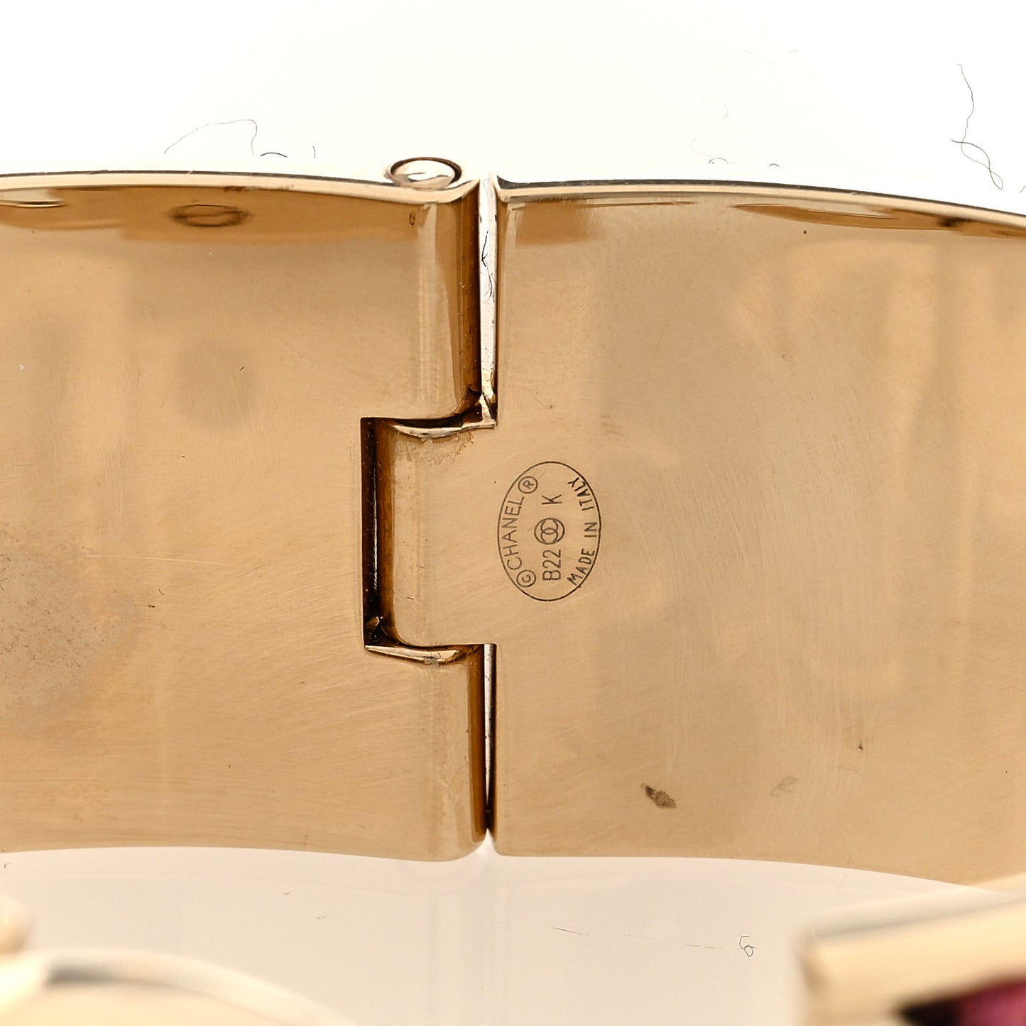 Tweed CC Turnlock Cuff Bracelet Pink