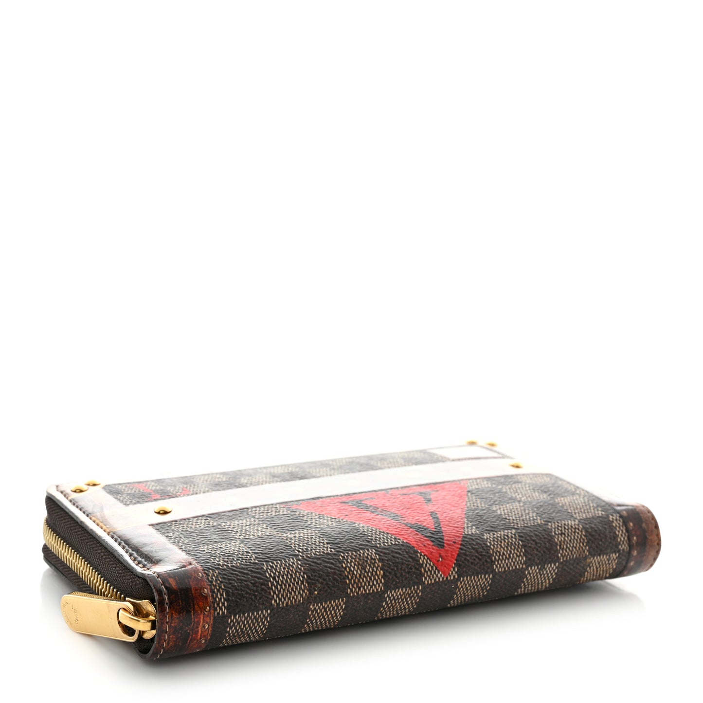 Transformed Damier Ebene Time Trunk Zippy Wallet