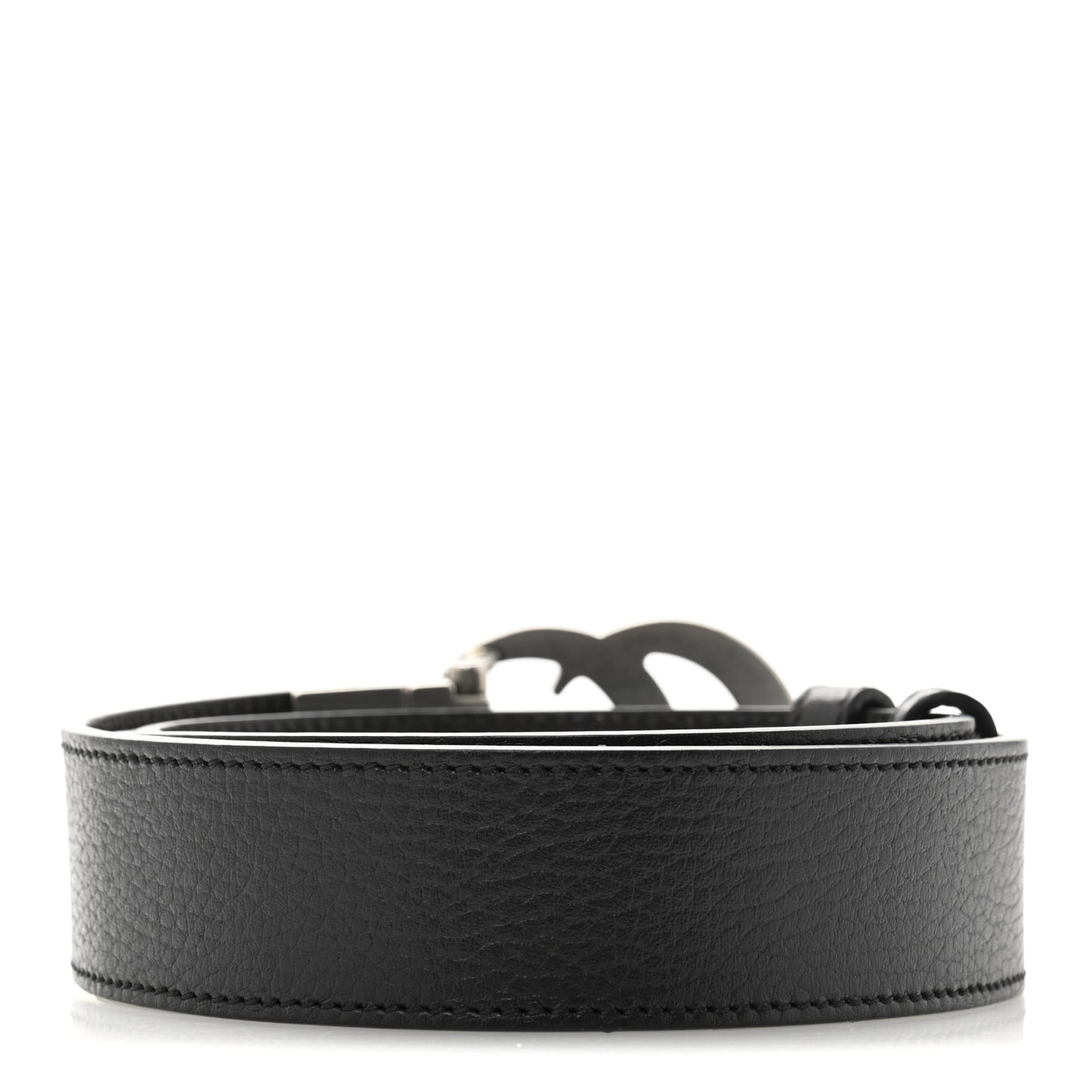 Selleria Calfskin Mens Interlocking G Belt 100 40 Black