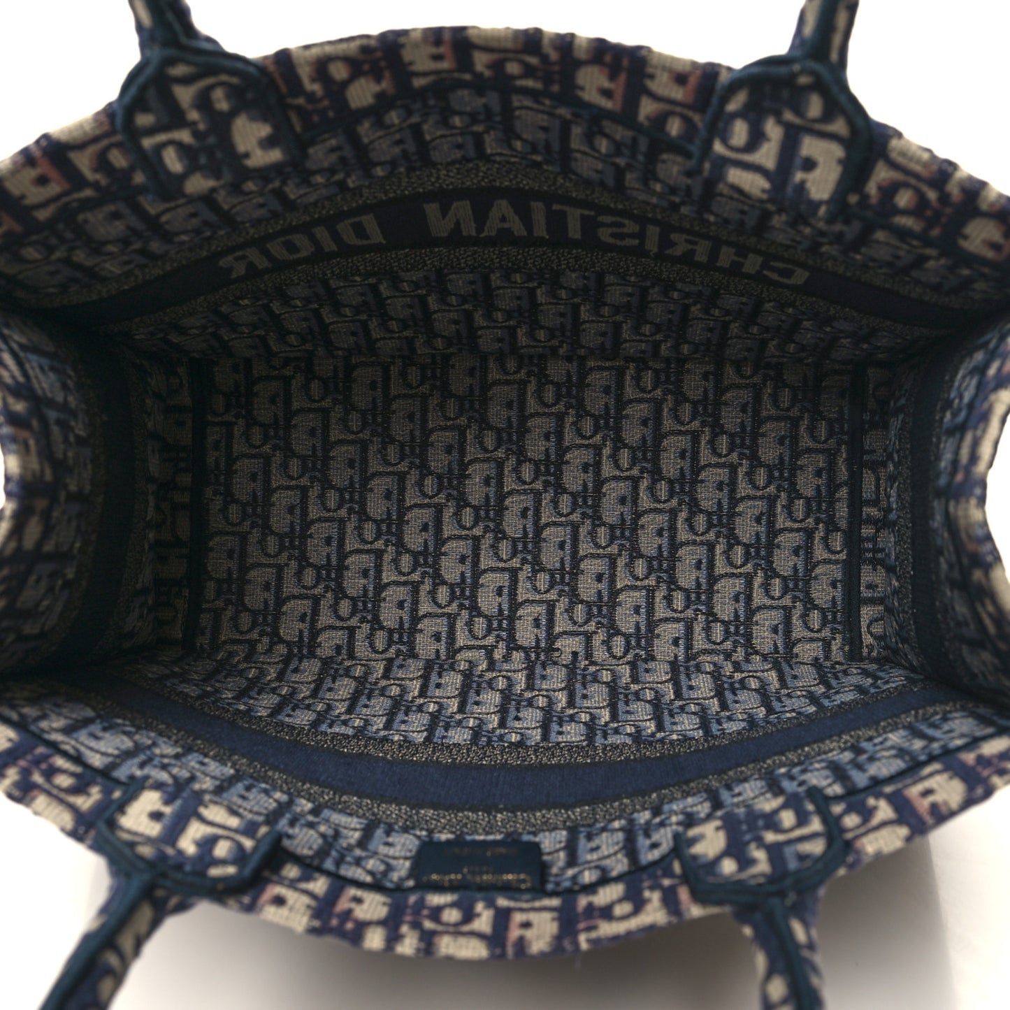 Oblique Medium Book Tote Blue Multicolor