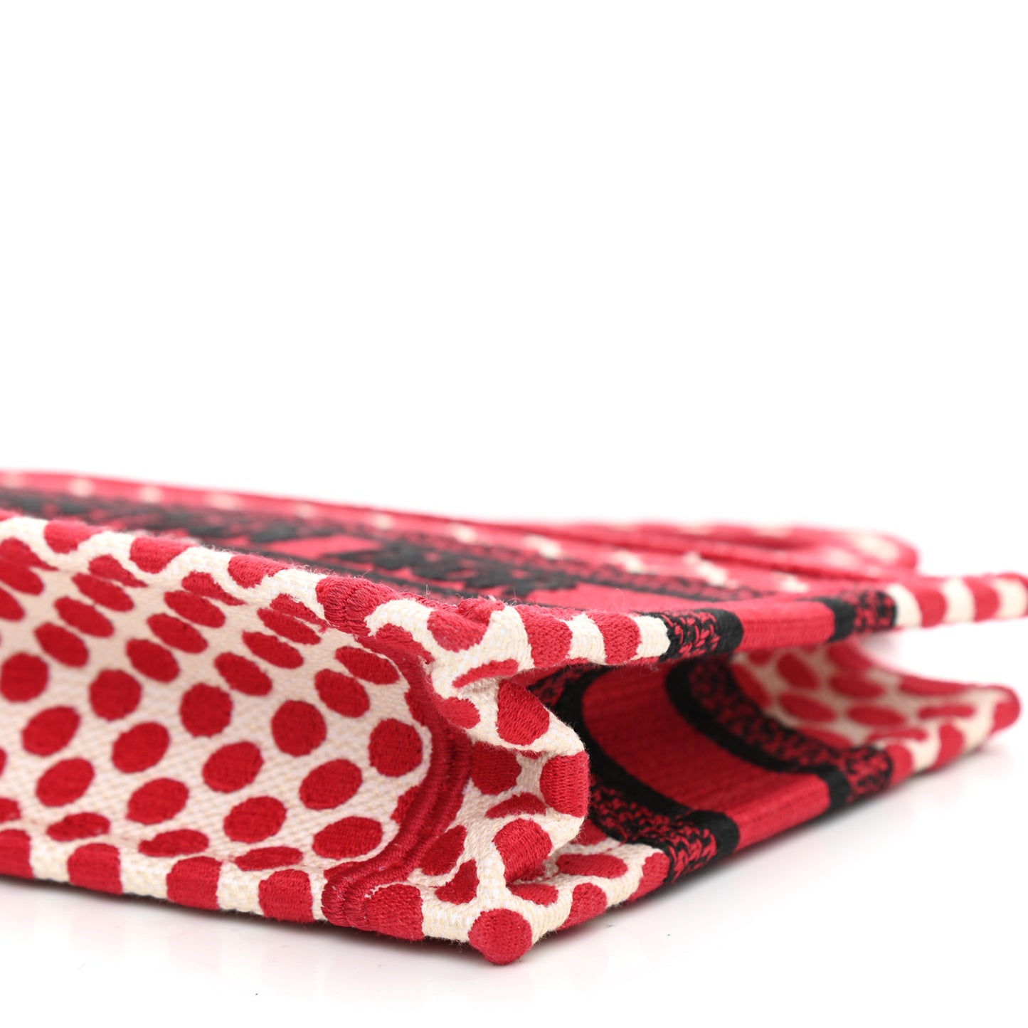 Canvas DiorAmour Dots Mini Book Tote Red