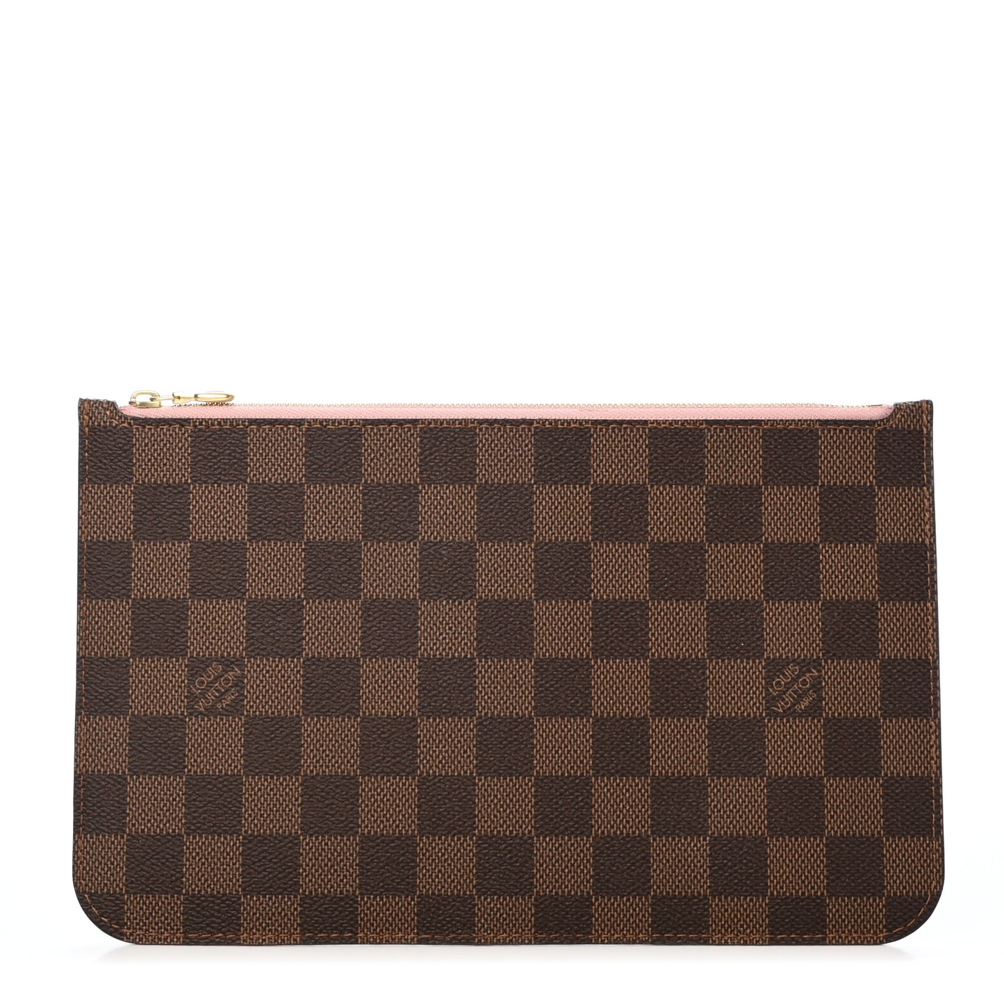 Damier Ebene Neverfull MM GM Pochette Rose Ballerine
