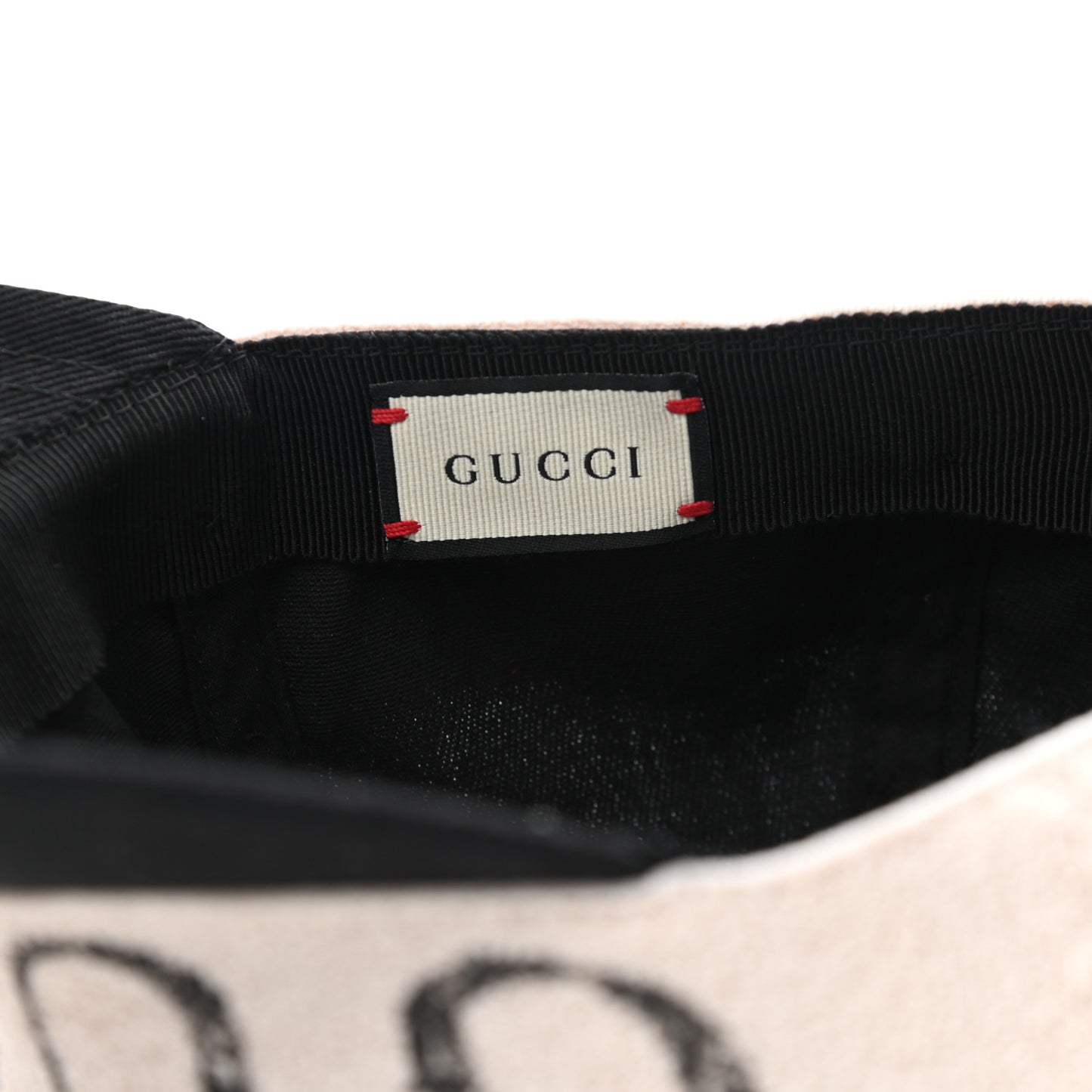 Gabardine Gucci Headband Baseball Hat M Black