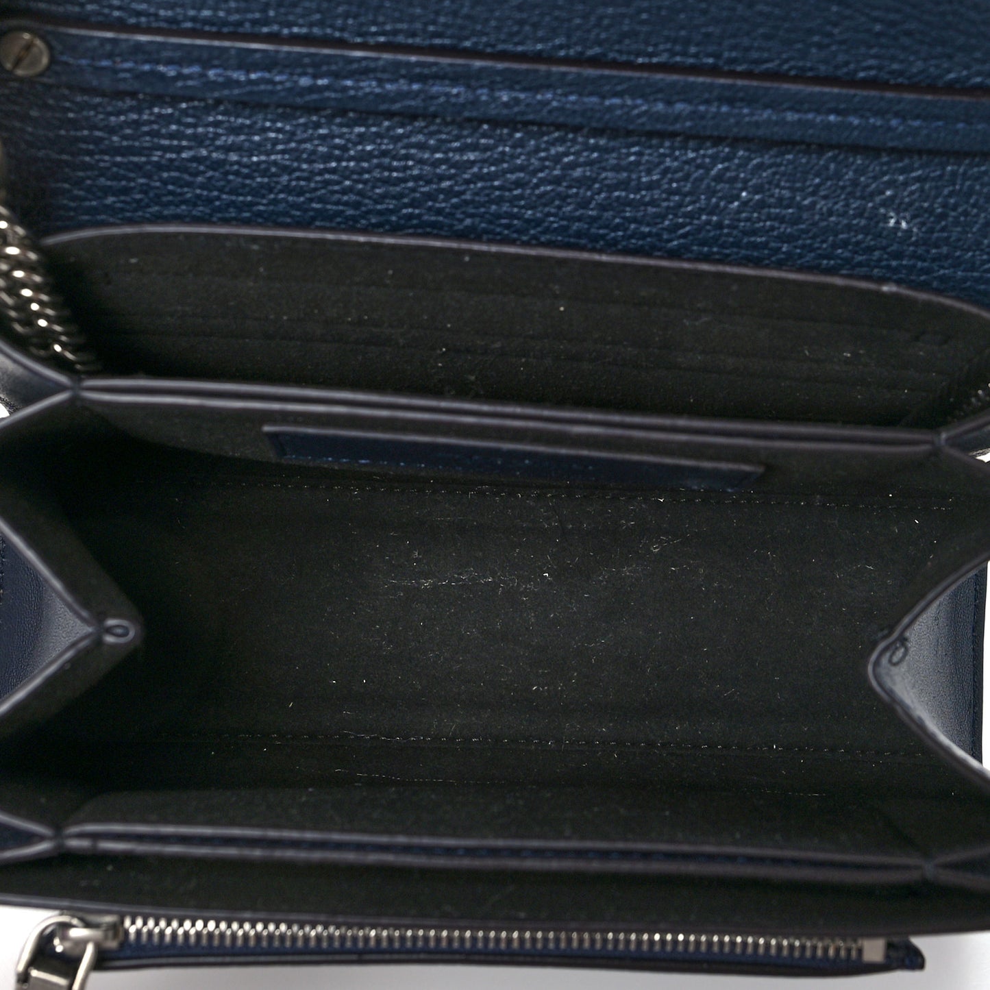Goatskin Small GV3 Shoulder Bag Dark Blue