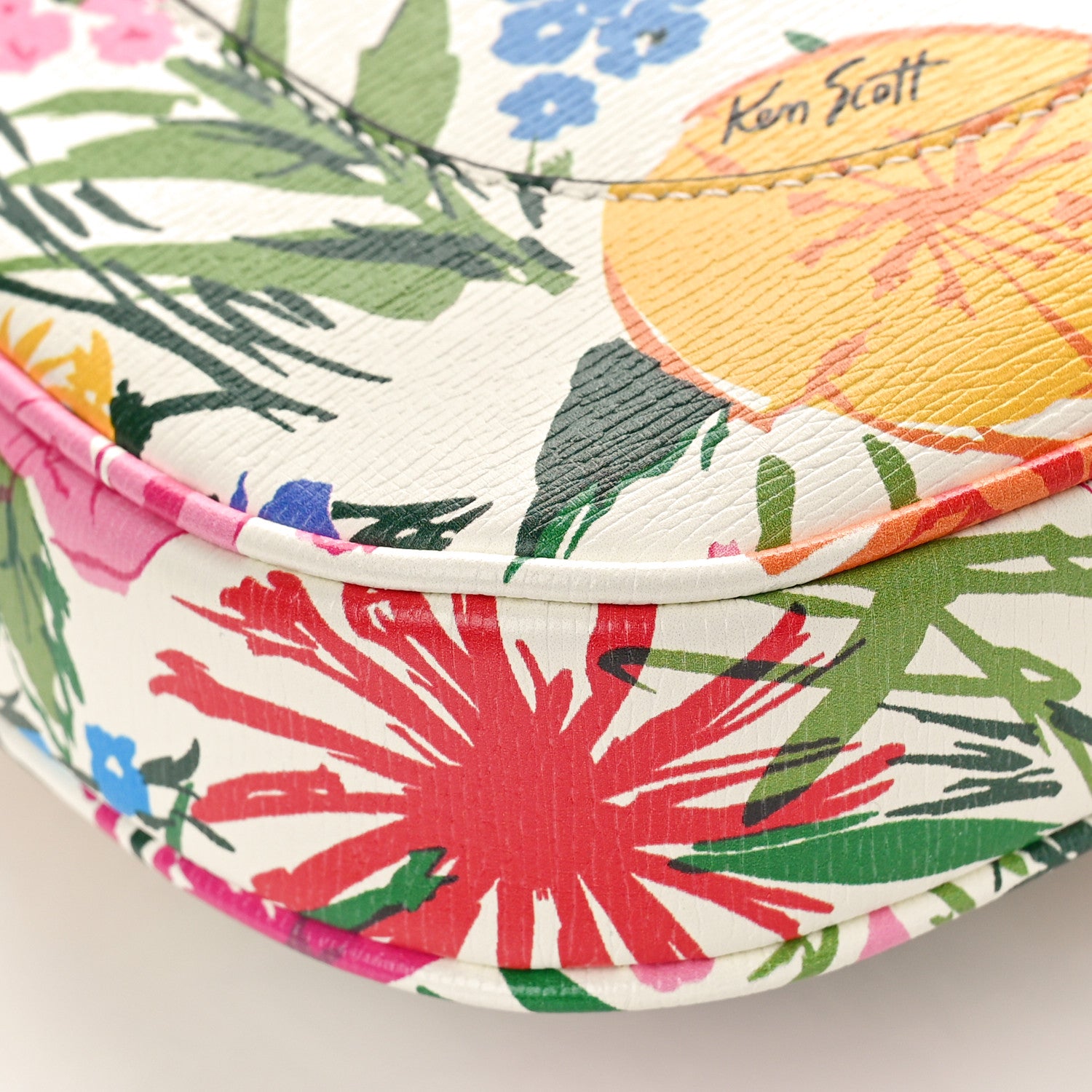 Gucci X KEN SCOTT New Shangai Calfskin Jardin D'Avril Floral Print Small Jackie 1961 Hobo Ivory Pink 7 of 8