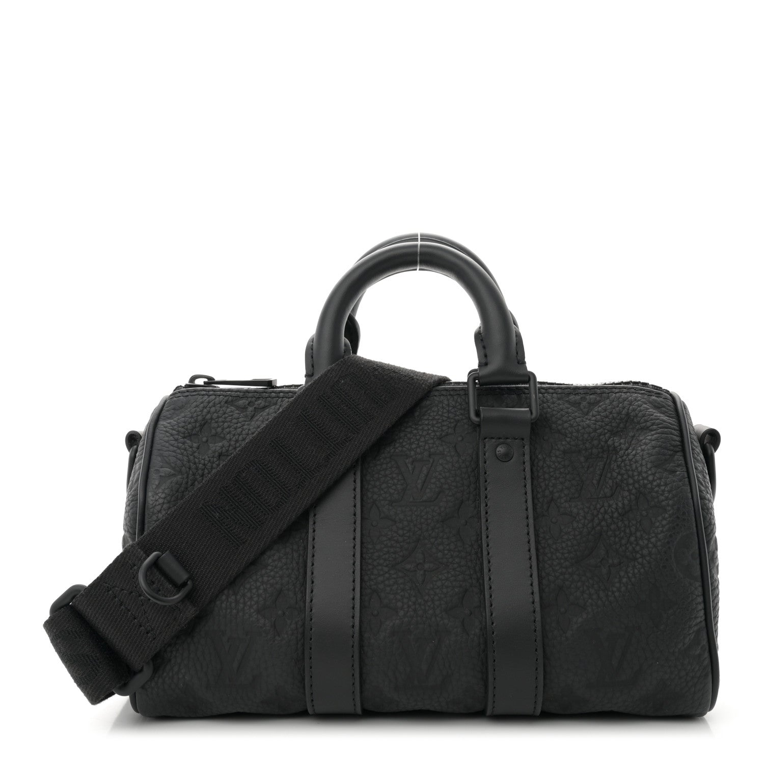 Louis Vuitton Monogram Taurillon Keepall Bandouliere 25 Black 1 of 9