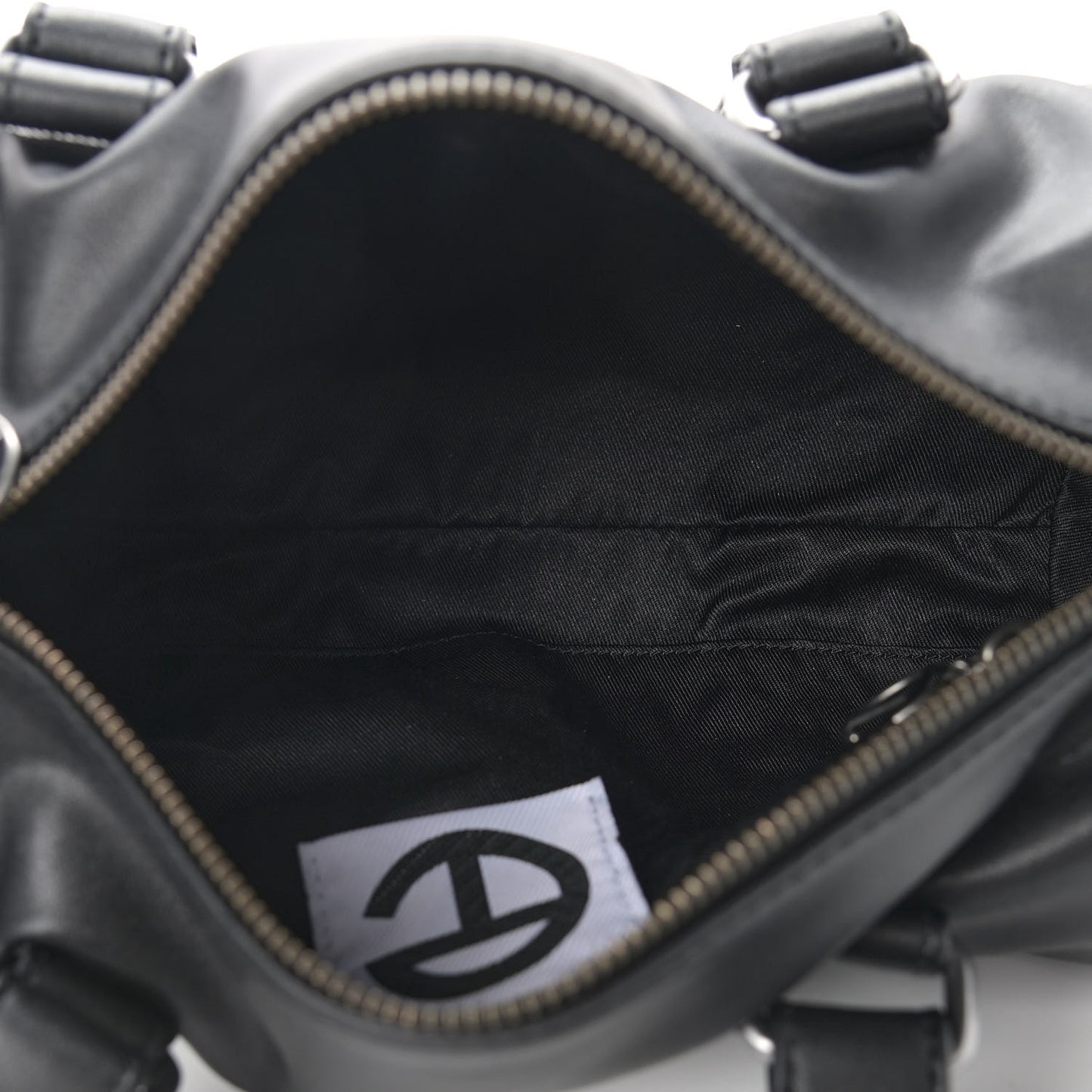 Vegan Leather Medium Duffle Black