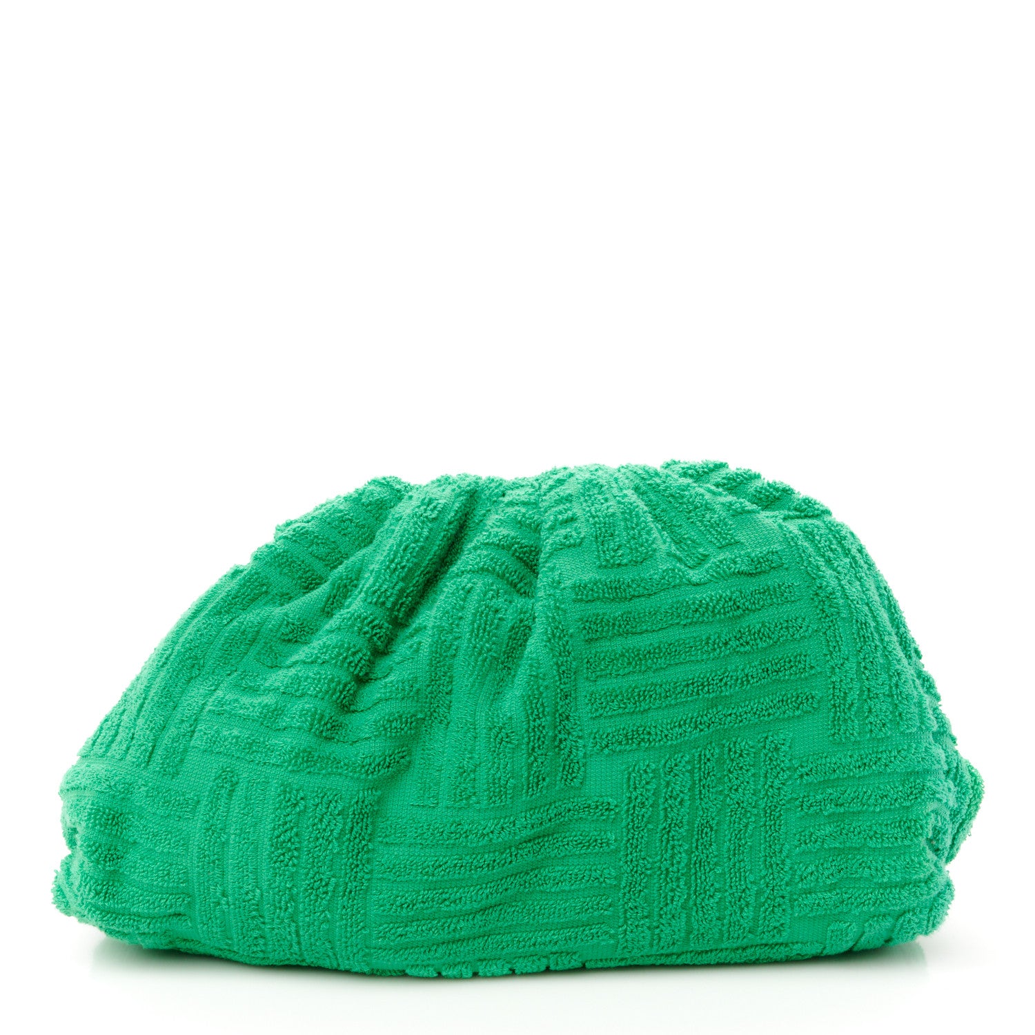 Bottega Veneta Sponge Fabric The Pouch Clutch Grass 1 of 11