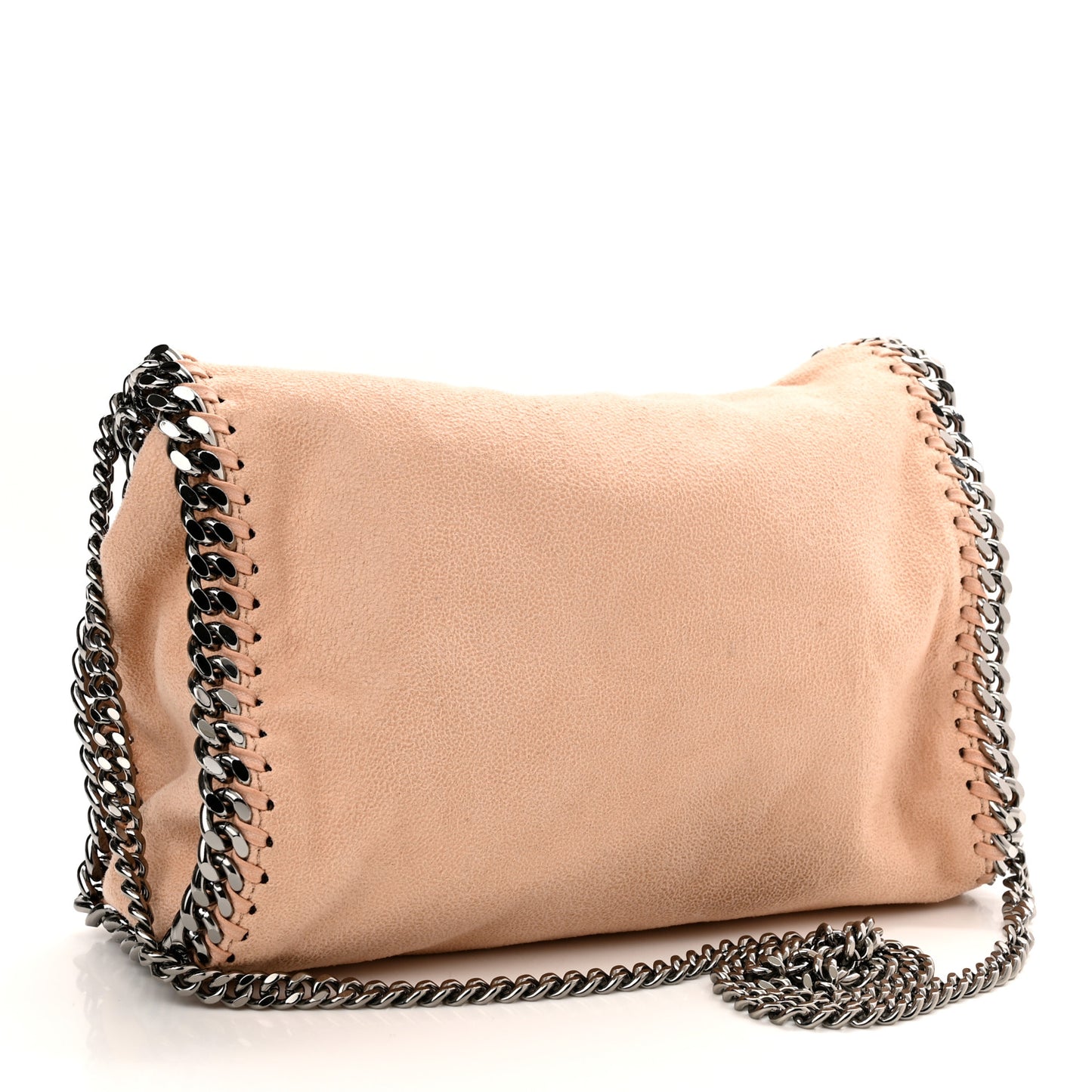 Shaggy Deer Mini Falabella Fold Over Tote Beige