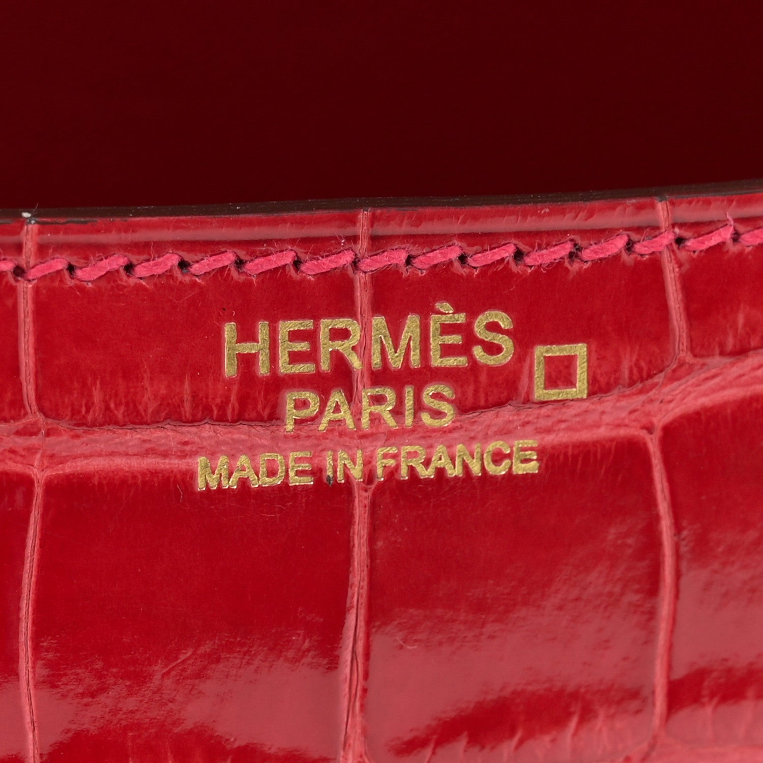 Hermes Shiny Alligator Constance 24 Braise 7 of 15