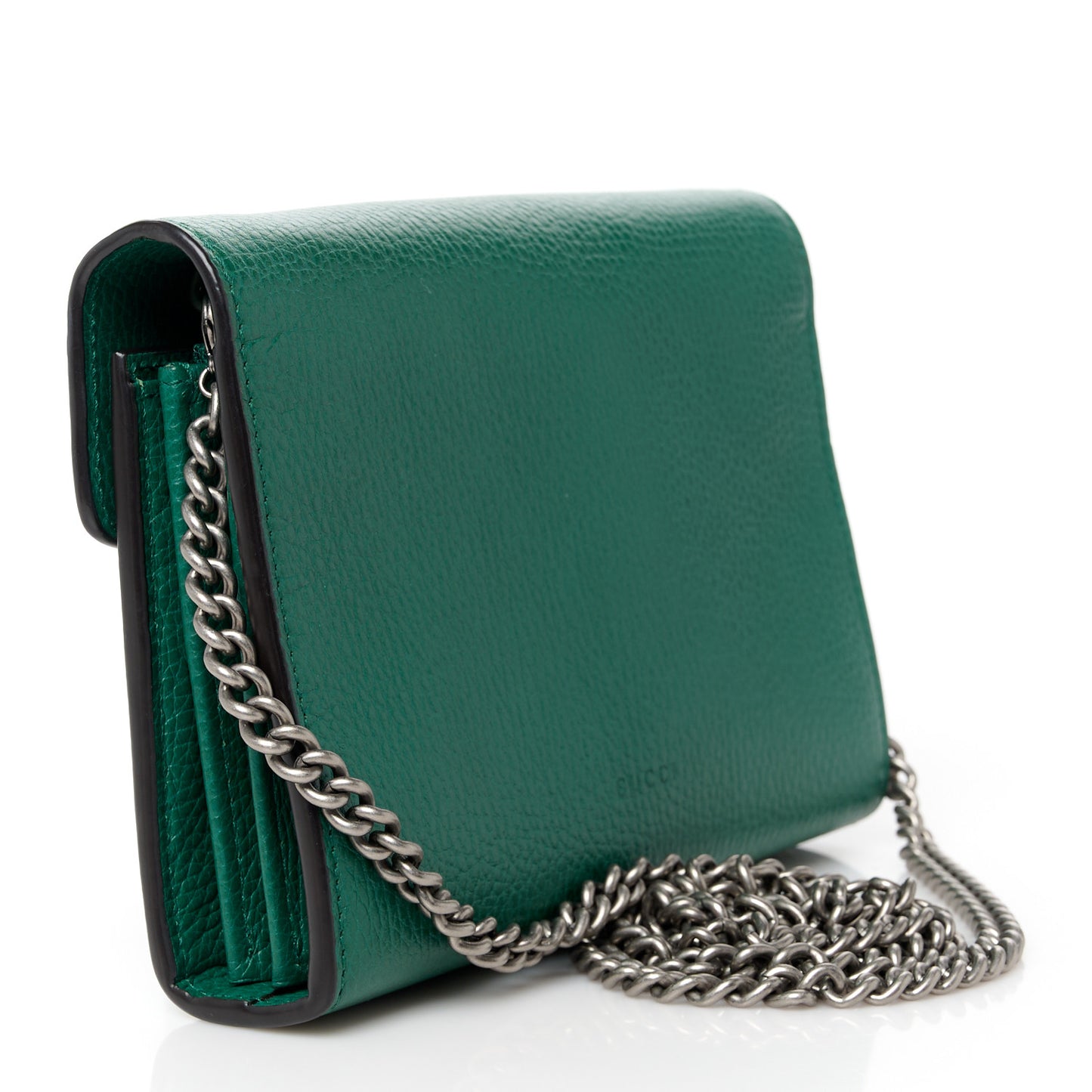 Calfskin Mini Dionysus Chain Wallet Emerald