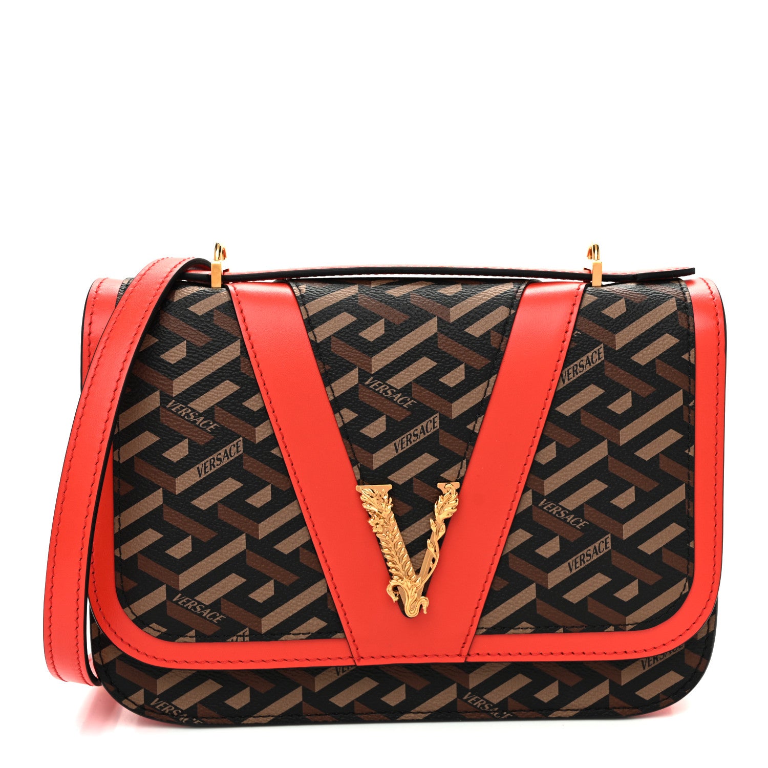 【希少】VICE VERSA ヴァイスヴァーサ 包丁セット 新品未使用 展示品 Versace Coated Canvas La Greca Signature Print Virtus Top Handle