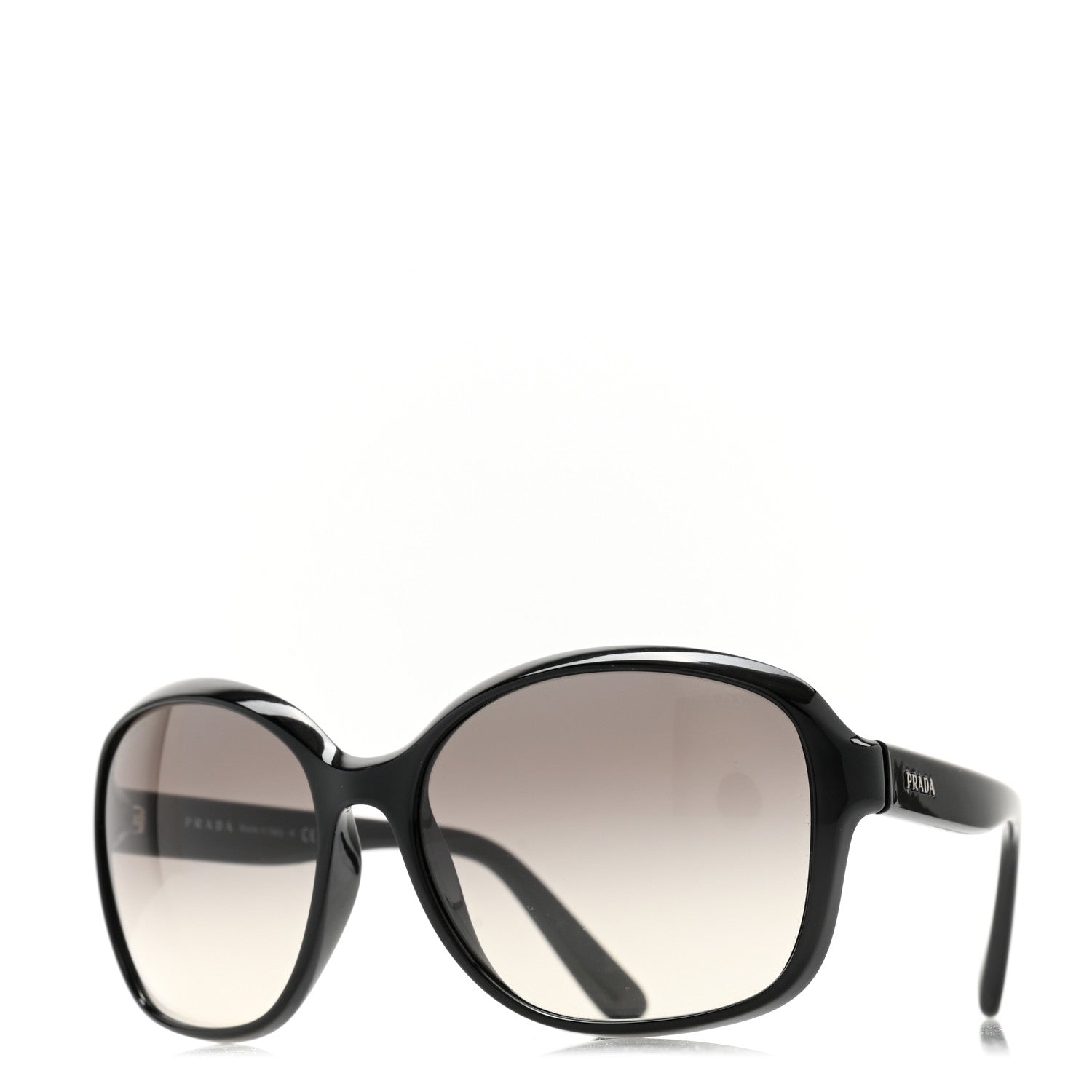 Prada Square Sunglasses SPR 18Q Black 1 of 9