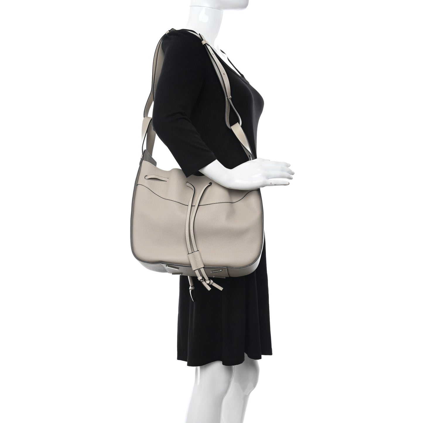 Calfskin Medium Hammock Shoulder Bag Light Oak