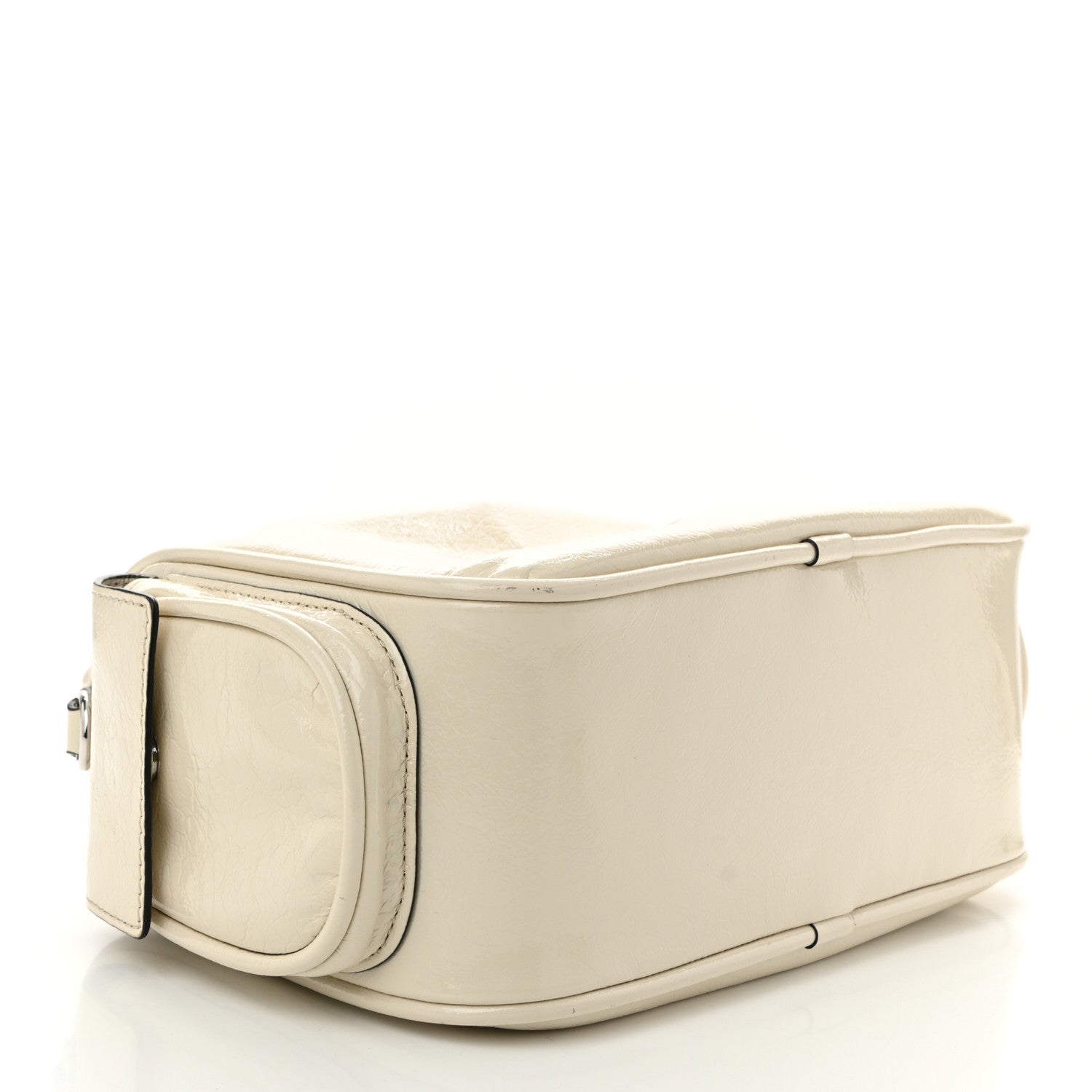 Marc Jacobs Patent Calfskin Soft Box 23 Shoulder Bag Ivory 4 of 13