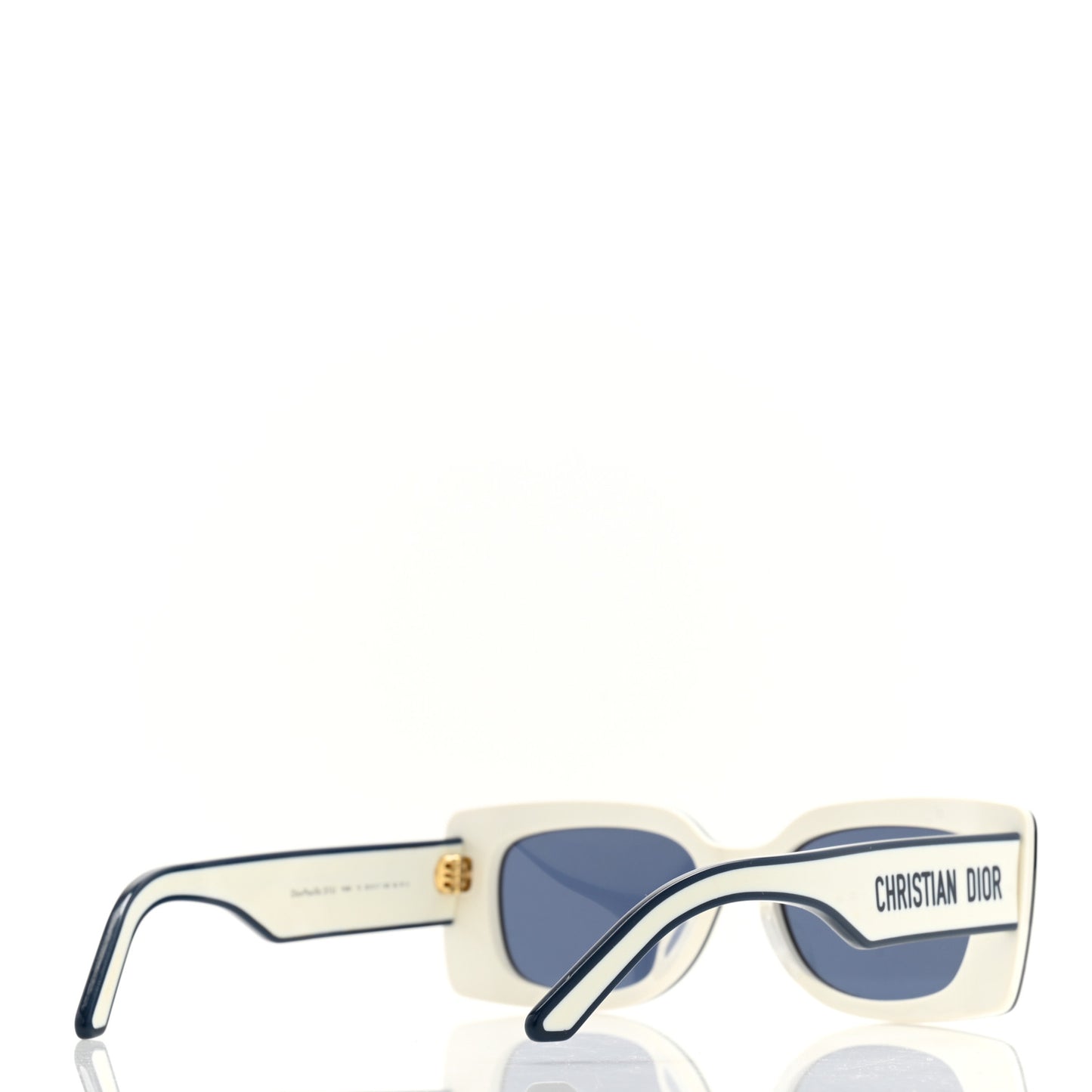 Diorpacific S1U Square Sunglasses White Blue
