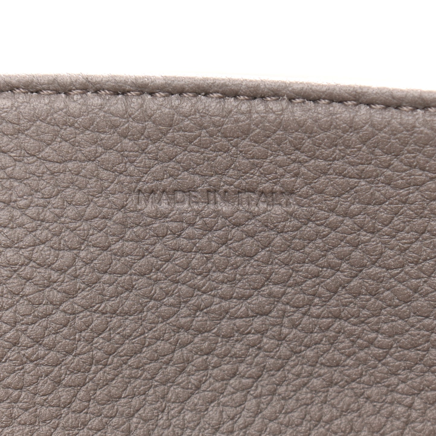 Supple Grained Calfskin Large Soft 16 Bag Pebble