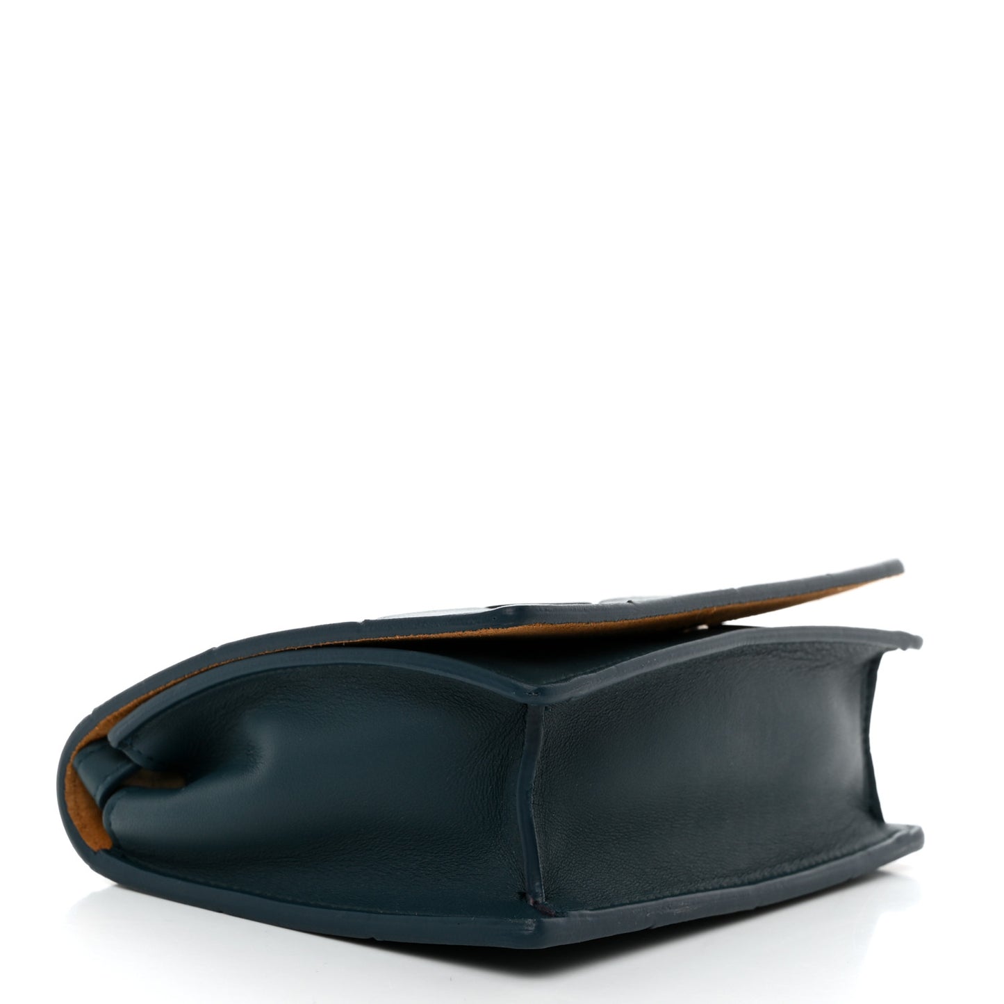 Lambskin Maxi Intrecciato Mini Cassette Crossbody Bag Petrol Blue