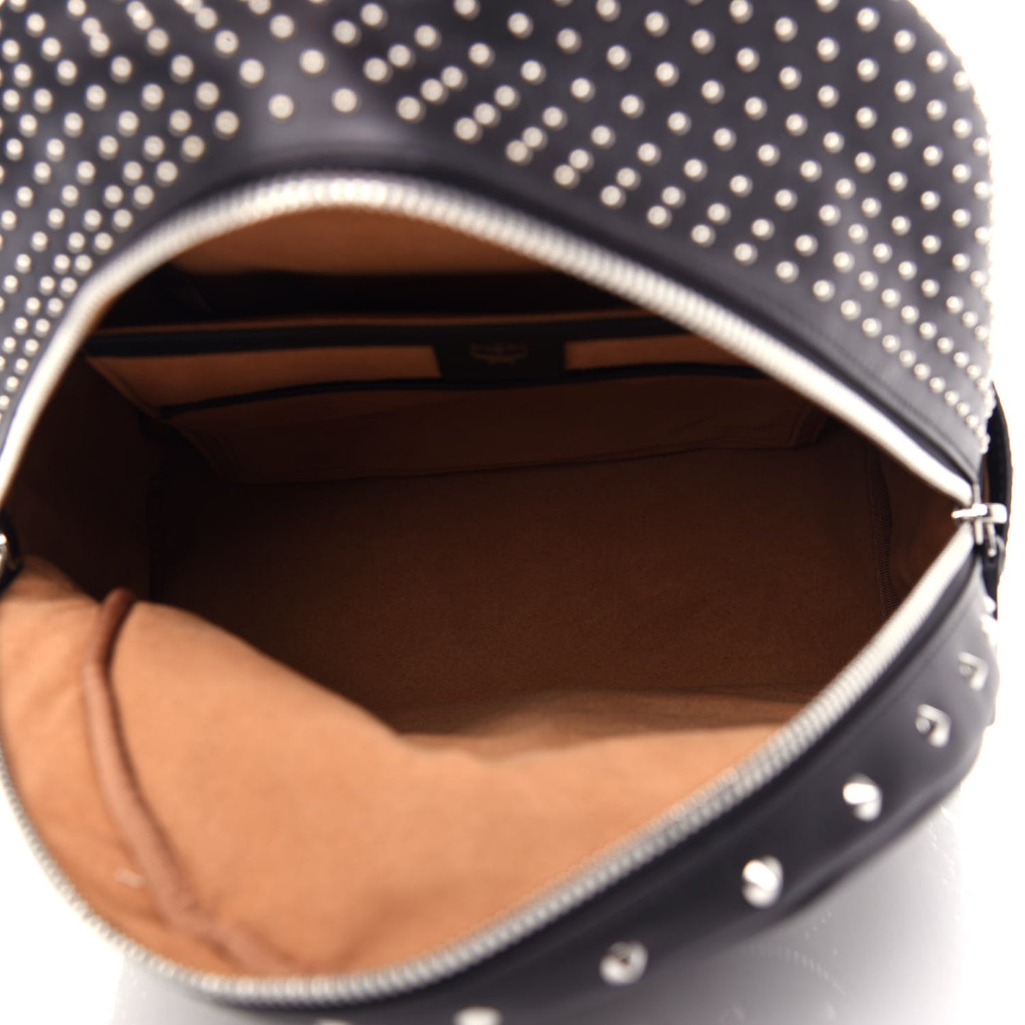 Calfskin Studded Small Stark Backpack Black