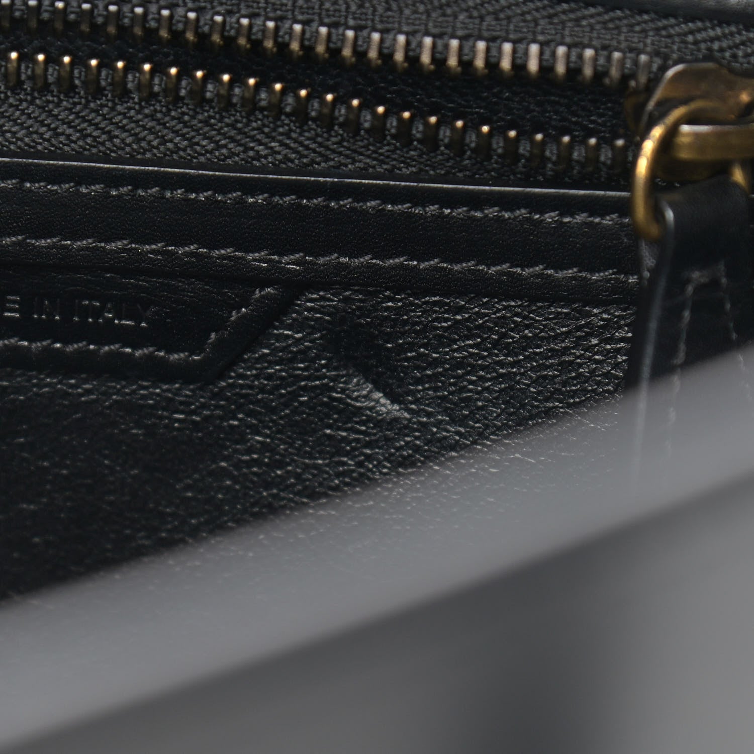 Celine Textured Calfskin Micro Tri-Color Luggage Olive 7 of 17