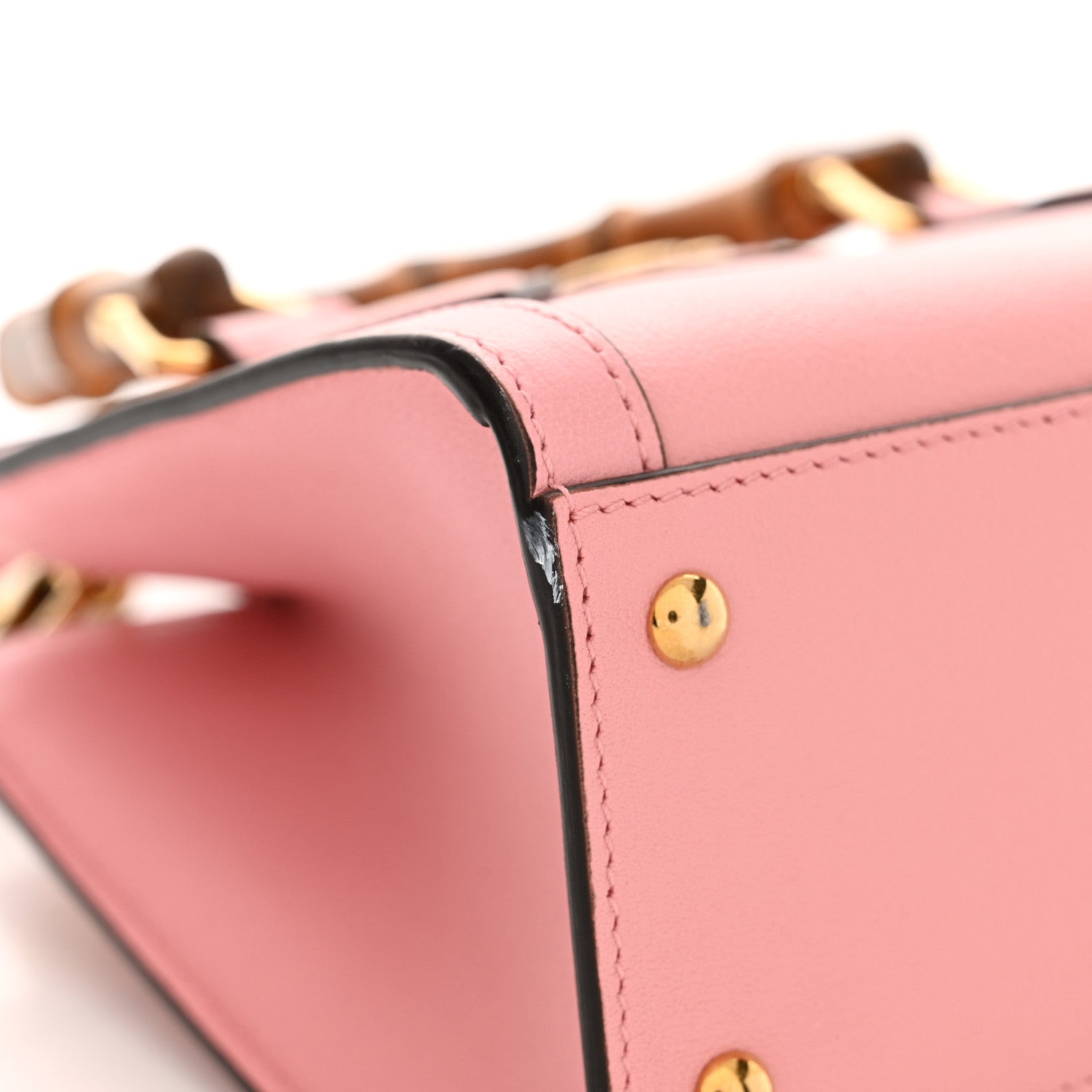 Gucci Wonka Grain Calfskin Mini Diana Tote Bag Wild Rose Fuxia Fluo 11 of 12